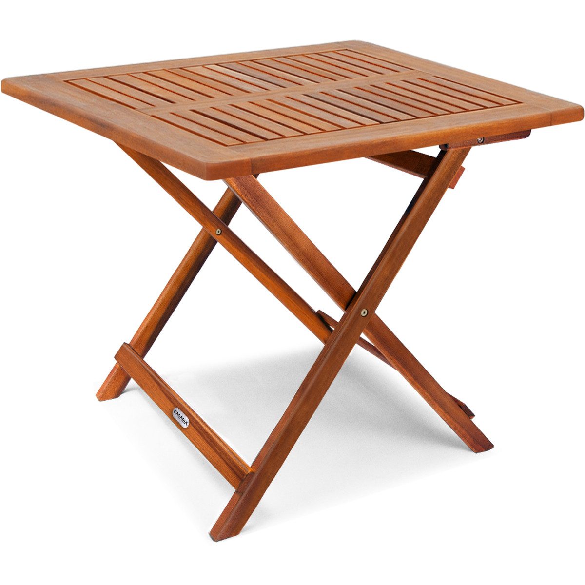 Casaria Klapptisch (1-St), Balkontisch Klappbar Holz 70x70cm 80kg Belastbar Balkon Garten Tisch