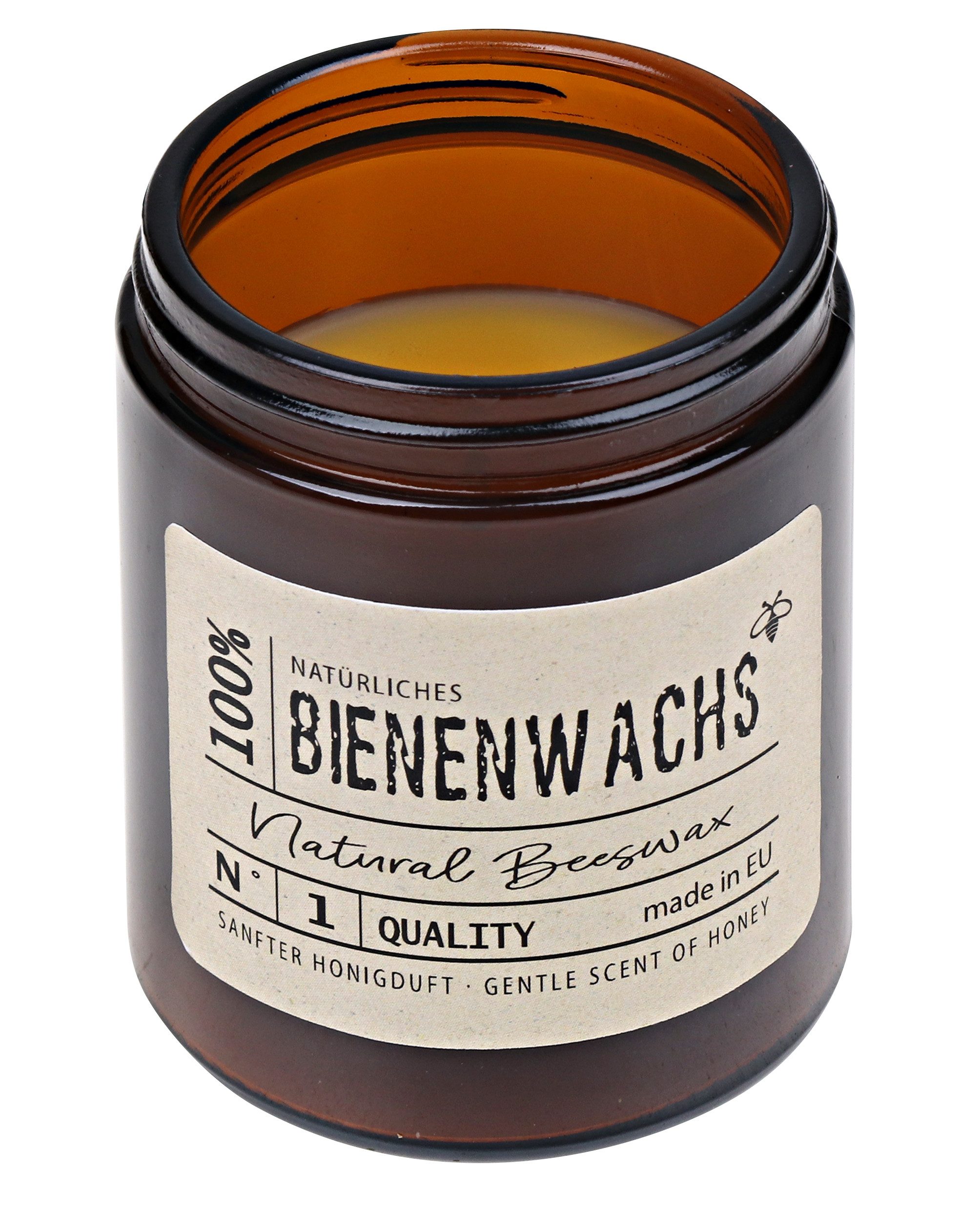 Steinhart Kerzen Bienenwachskerze 100% Bienenwachs-Kerze Glas günstig online kaufen