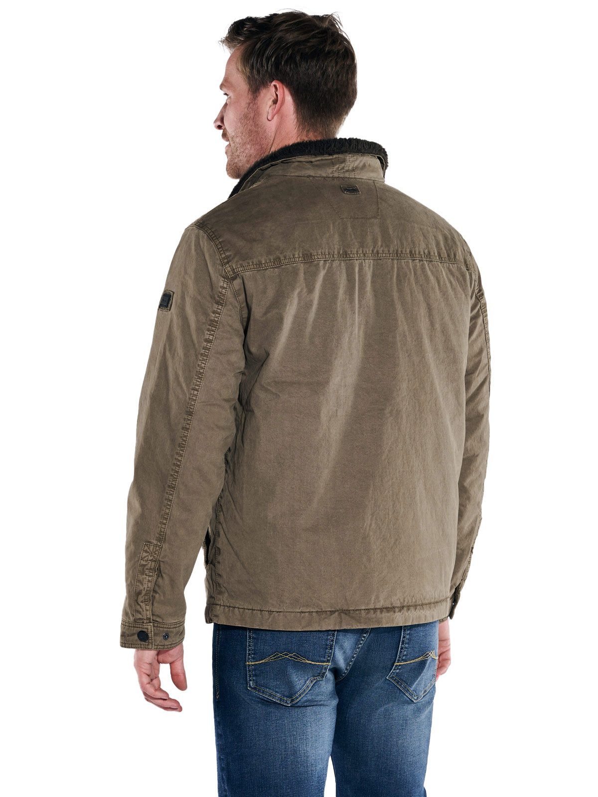 Engbers Kurzjacke engbers Herren Baumwoll-Jacke regular, Hellbraun günstig online kaufen