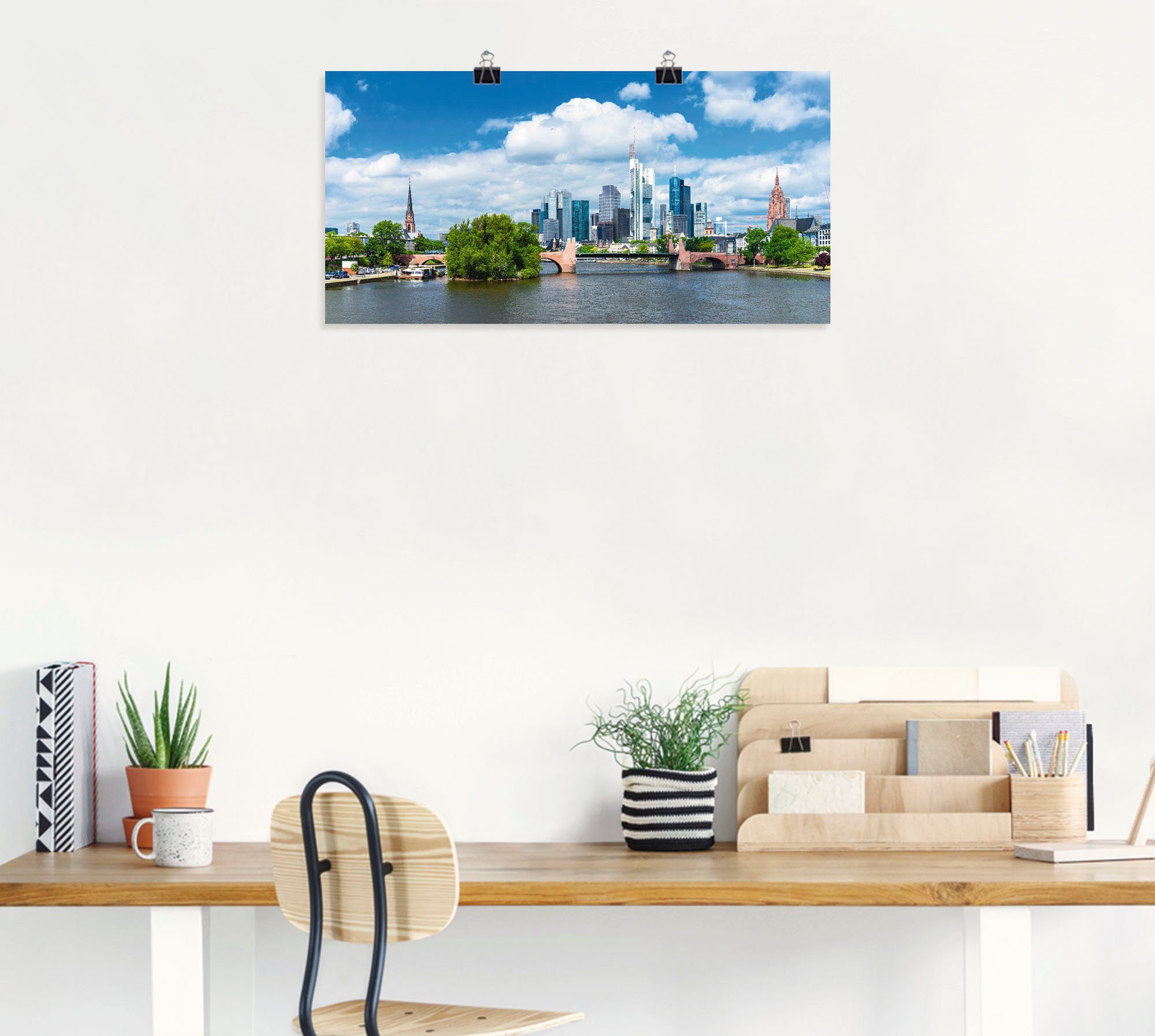 Artland Wandbild »Frankfurt am Main«, Deutschland (1 Stück), in vielen Größen & Produktarten - Alubild / Outdoorbild für den Außenbereich, Leinwandbild, Poster, Wandaufkleber / Wandtattoo auch für Badezimmer geeignet-kaufen