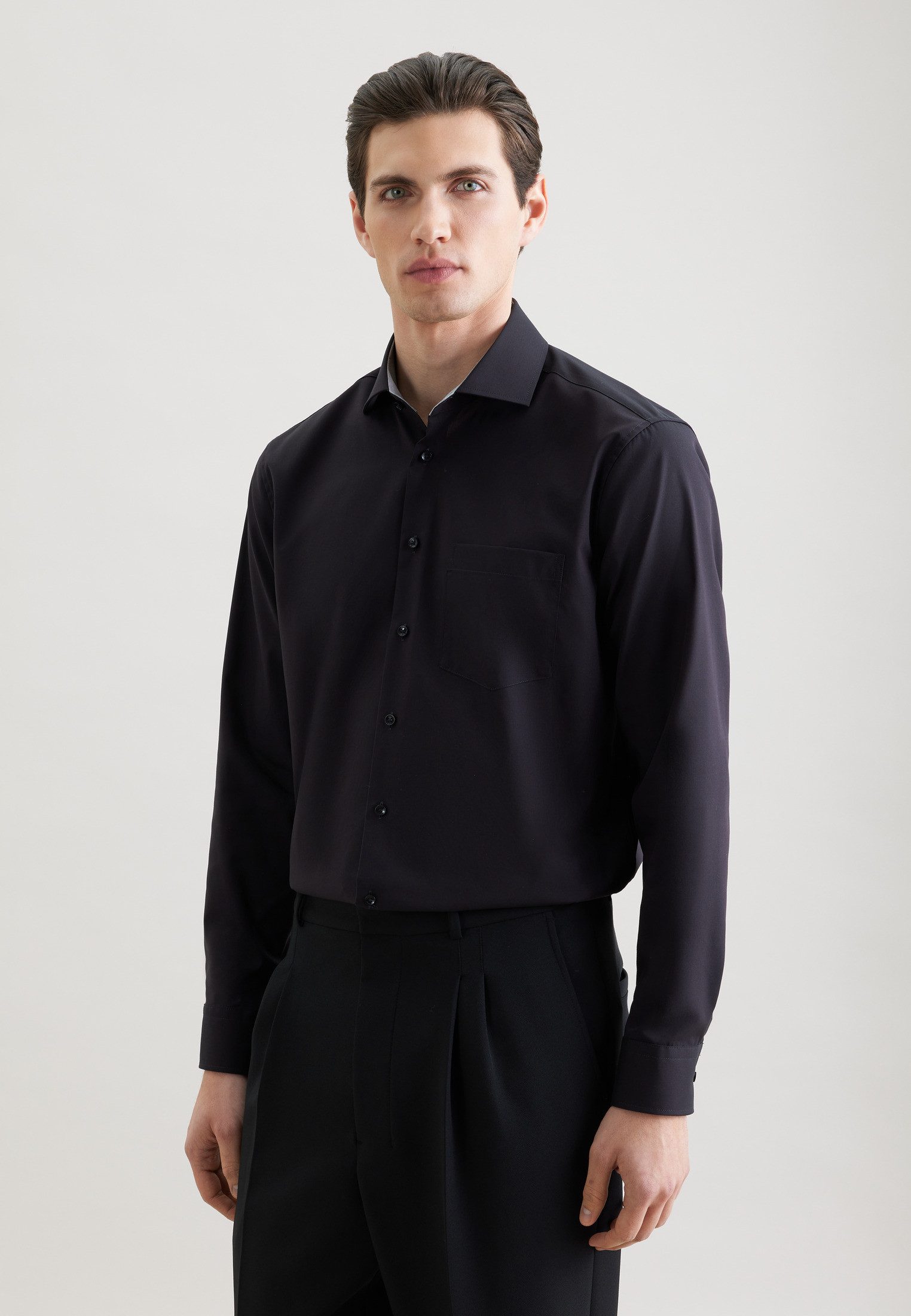 Businesshemd Schwarze Rose