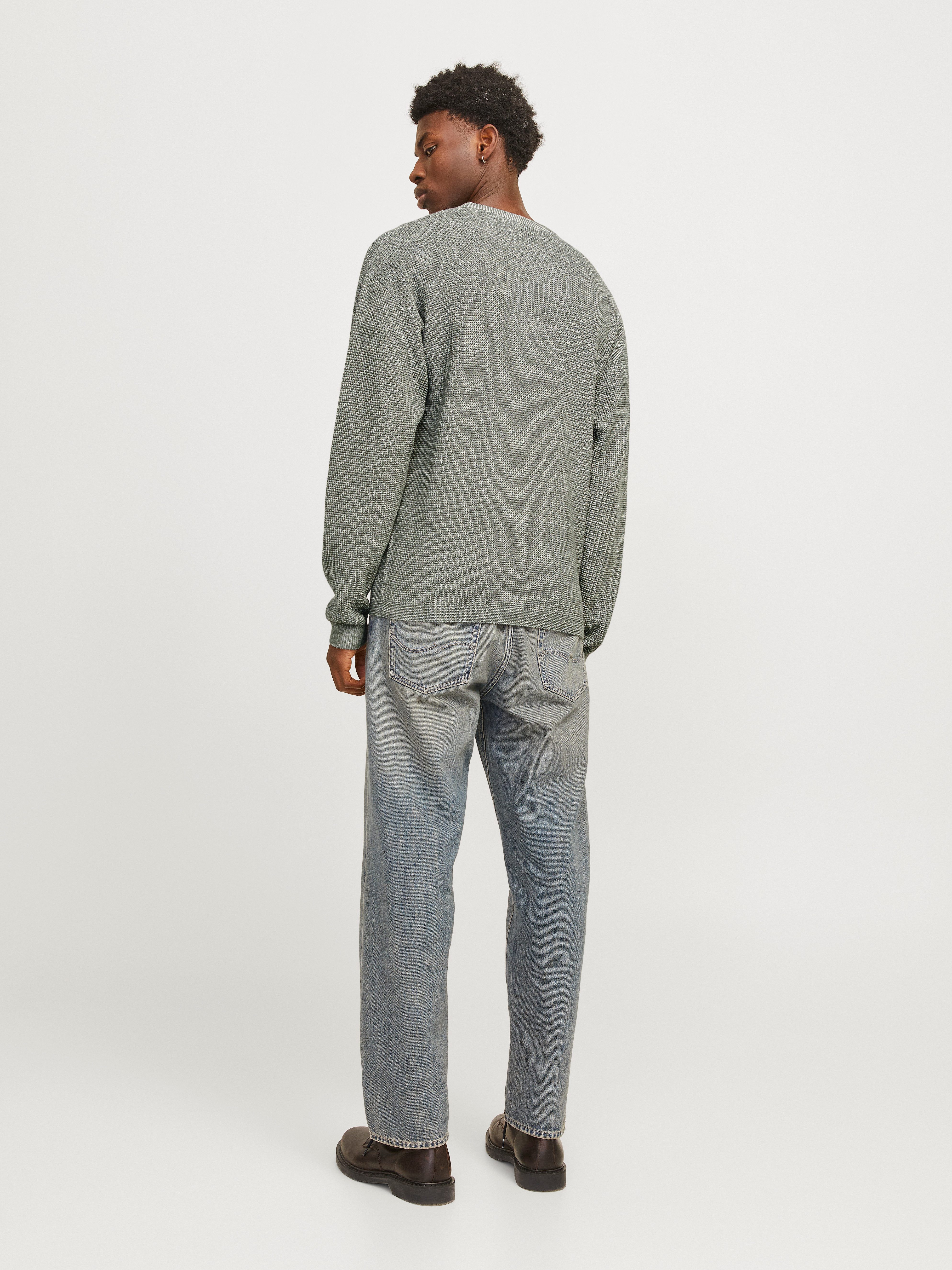 Jack & Jones Strickpullover JJWALTER KNIT RELAXED CREW NECK