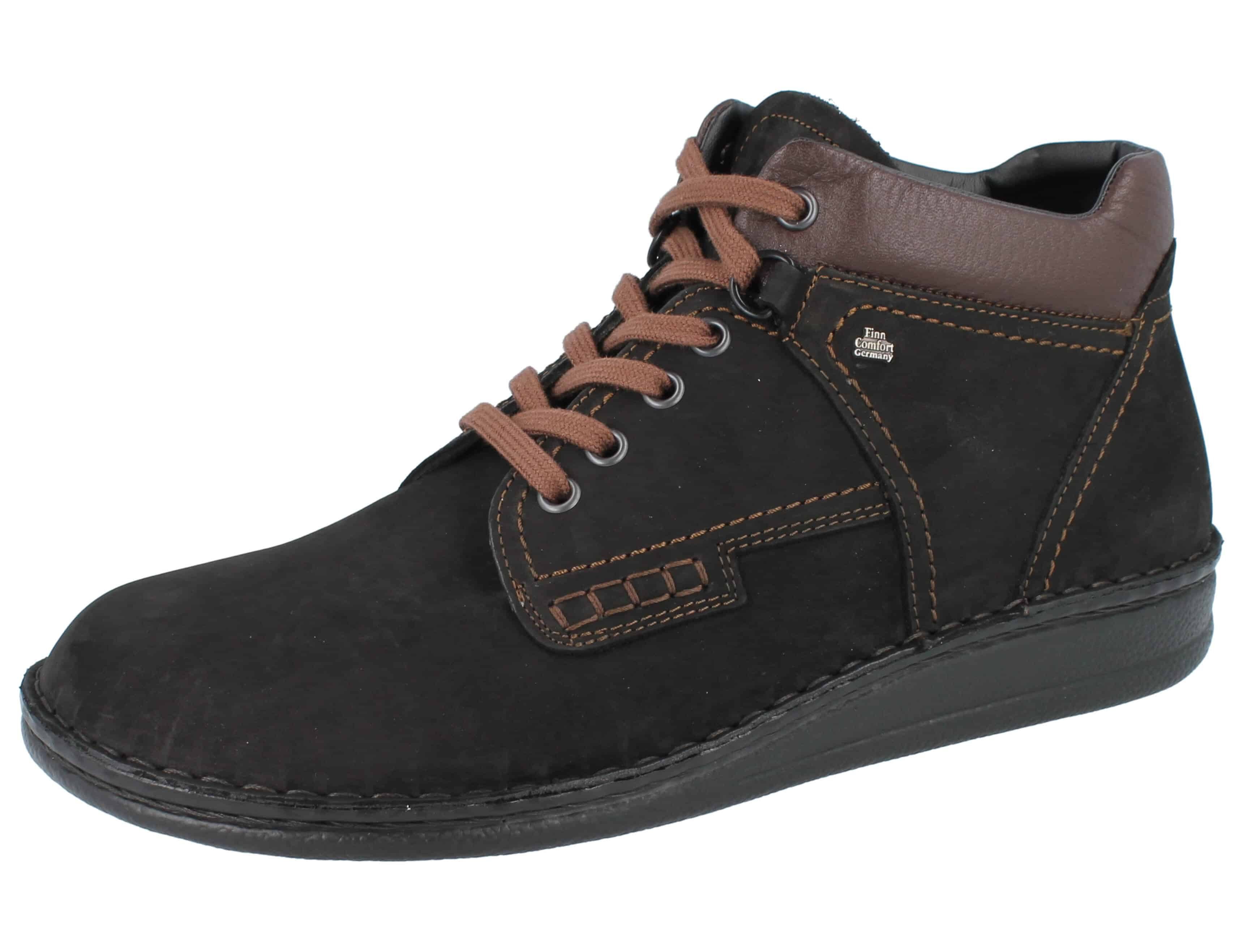 Finn Comfort FINN COMFORT Linz Damen Herren Schnürschuhe knöchelhoch schwarz Stiefel Wechselfußbett