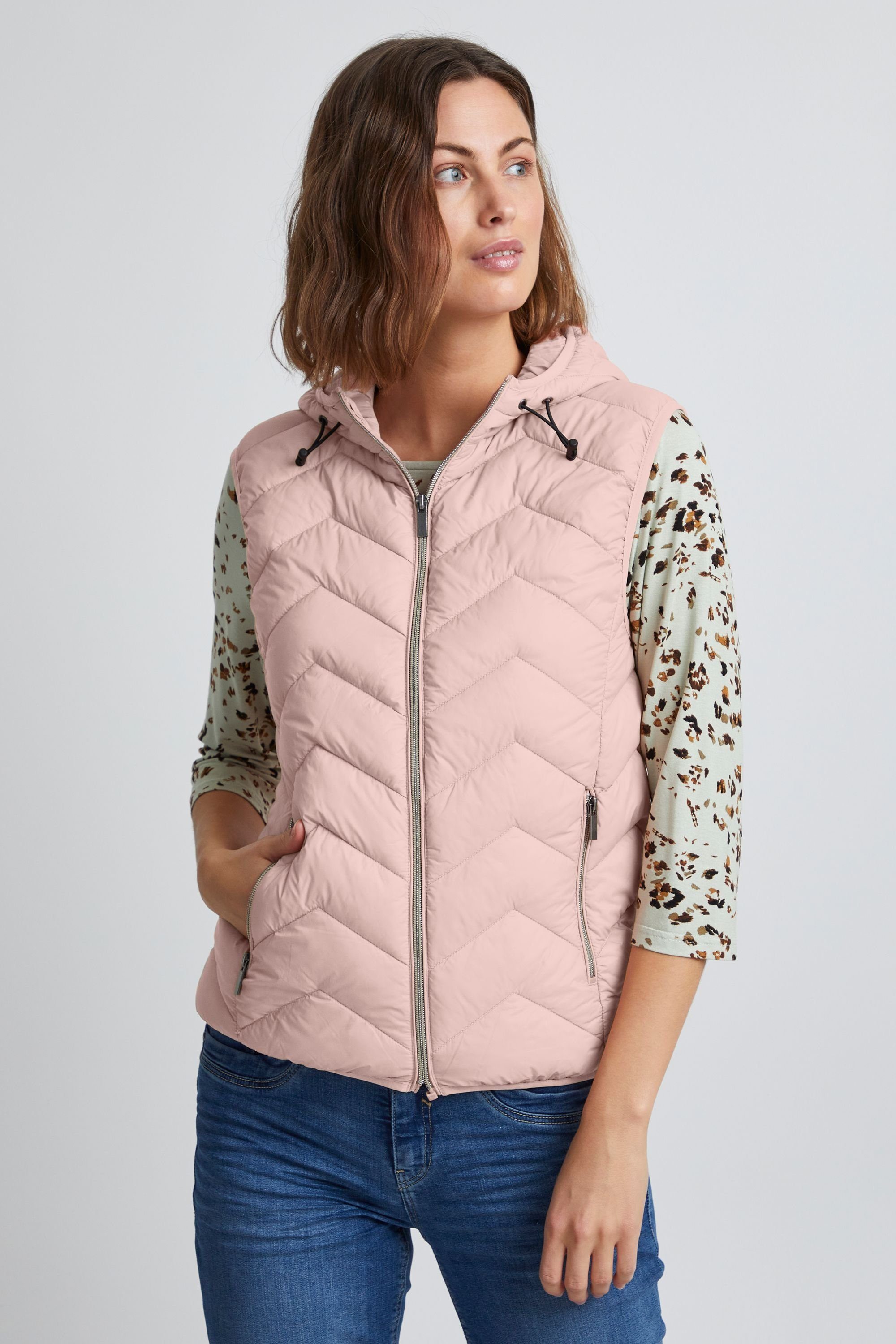 fransa Steppweste Fransa FRBAPADDING 6 Waistcoat Misty Rose