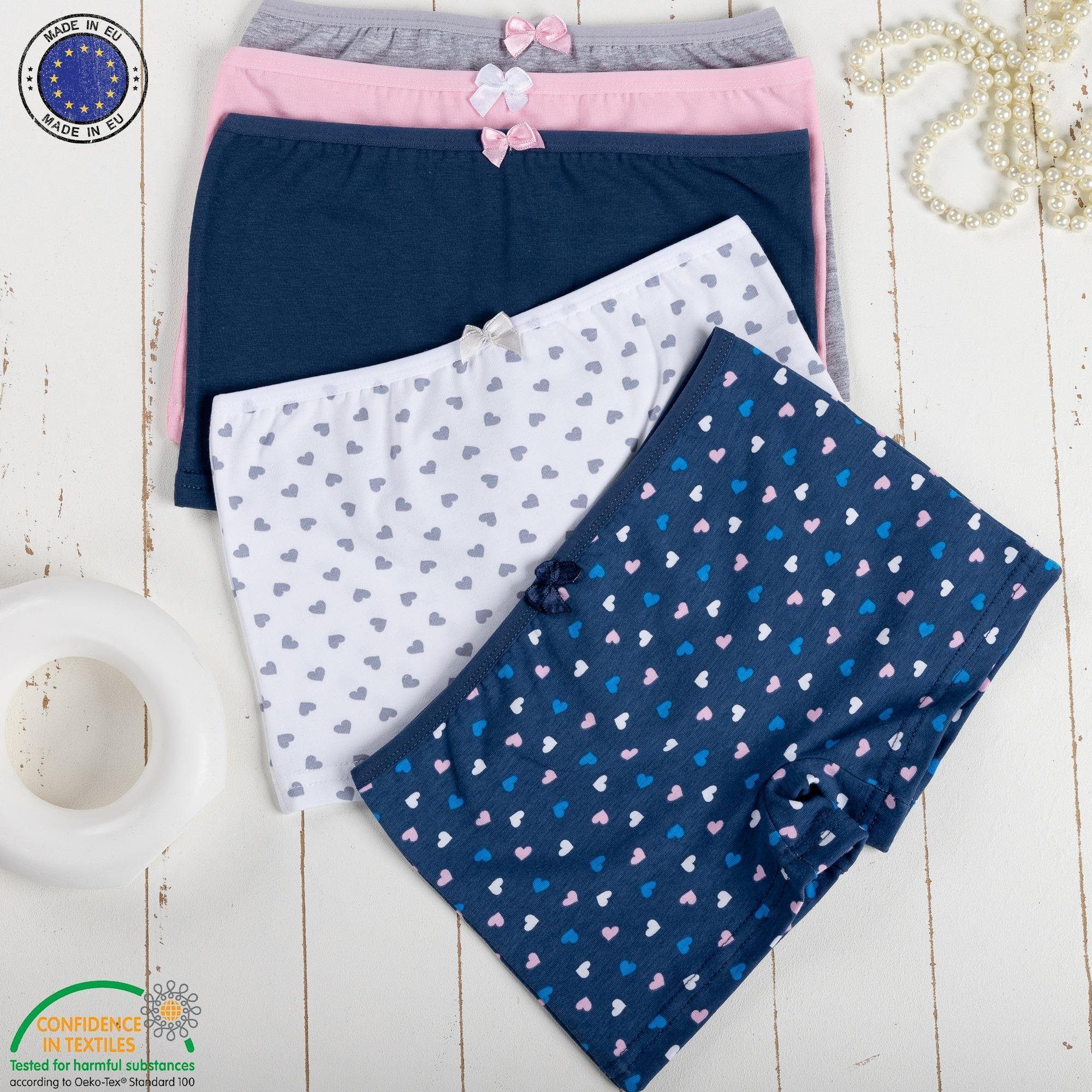 LOREZA Panty 10er Set Mädchen Pantys Boxershorts - Herz (Spar-Packung, 10-St) – Bild 2 von 5