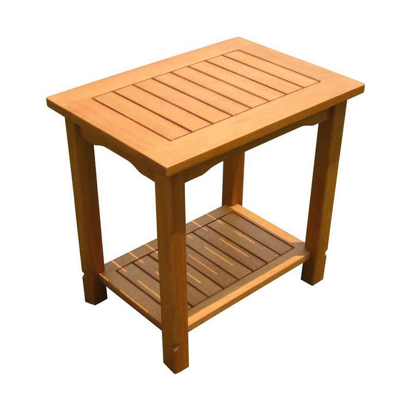 Spetebo Gartentisch »Eukalyptus Holz Beistelltisch SANTA CRUZ - 50 cm«