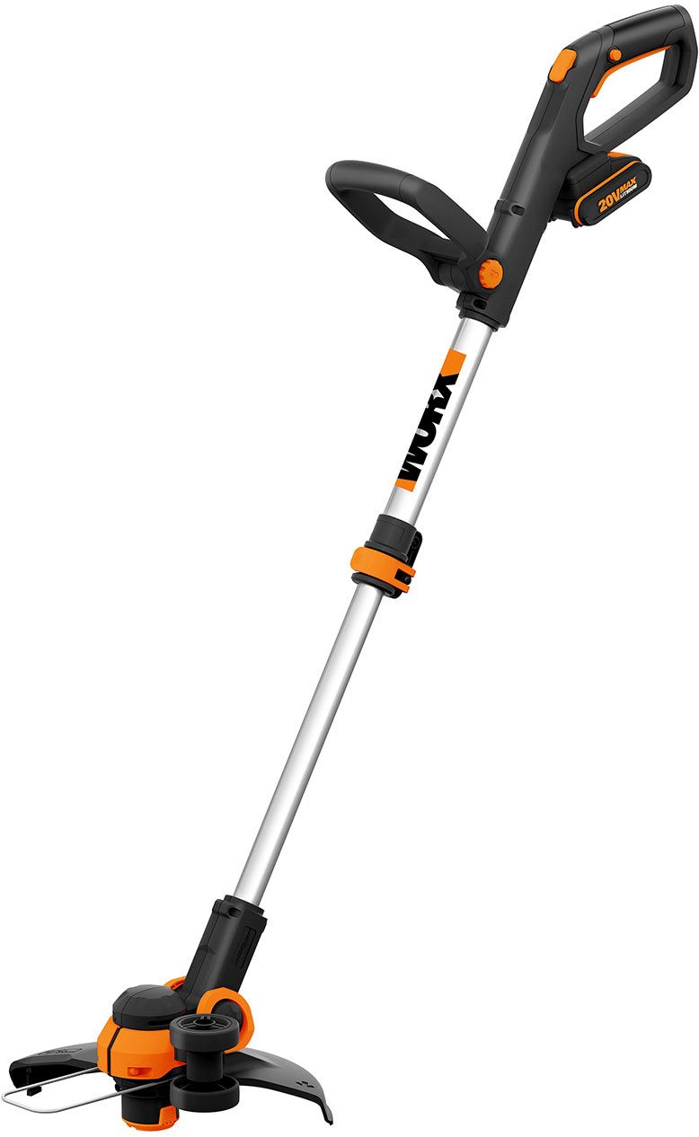 Worx AkkuRasentrimmer WG163E, 30 cm Arbeitsbreite Faden, 2in1