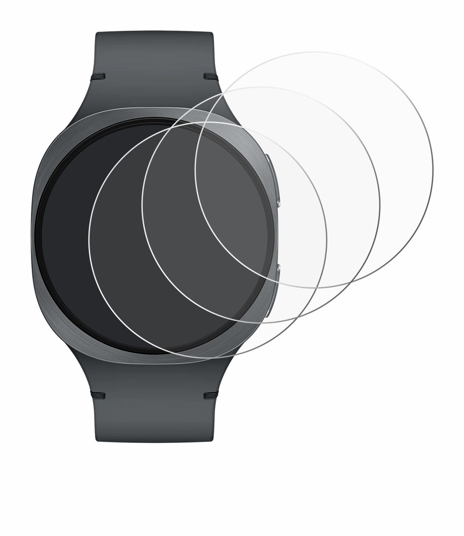 Savvies Displayschutzfolie Schutzfolie für Samsung Galaxy Watch 8 (40 mm), 6 Stück, Displayschutz Schutz Folie Klar Transparent