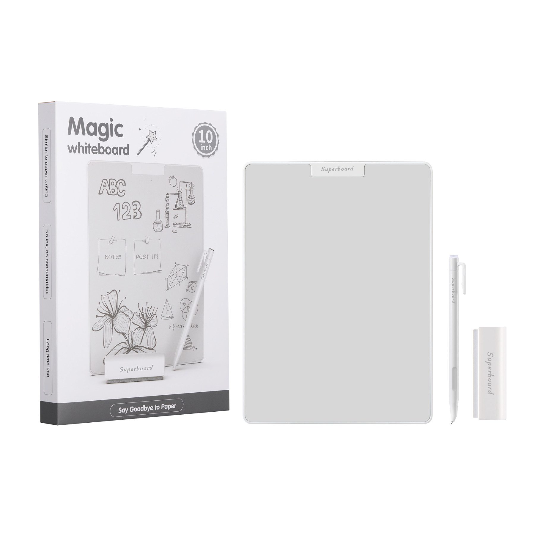 Superboard Memoboard Magic Board mit magnetischem Stift statt Marker