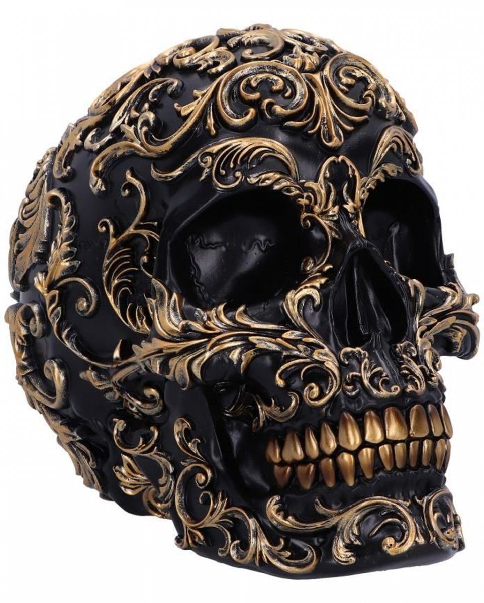 Dekoobjekt Renaissance Totenkopf Black & Gold als Gothic Deko