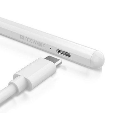 BLiTZWOLF Eingabestift 2 in 1 Stylus Pen 2 Touch Pen Eingabestift, Auswechselbare Spitzen