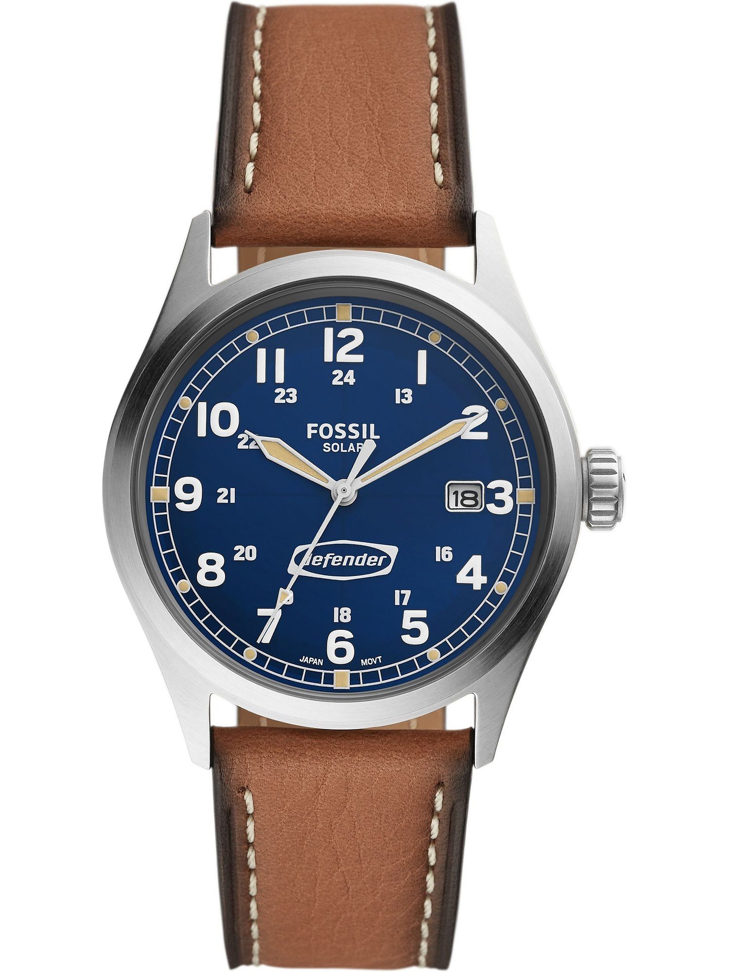 Quarzuhr Fossil Herren-Uhren Analog Solar