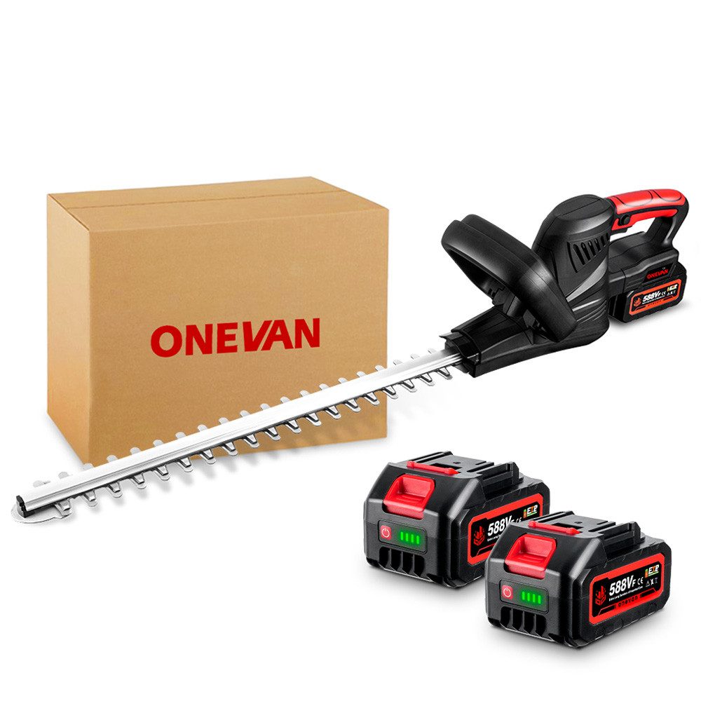 ONEVAN Akku-Heckenschere Bürstenlose Grasschere & Strauchschere, 2x 4.0Ah, günstig online kaufen