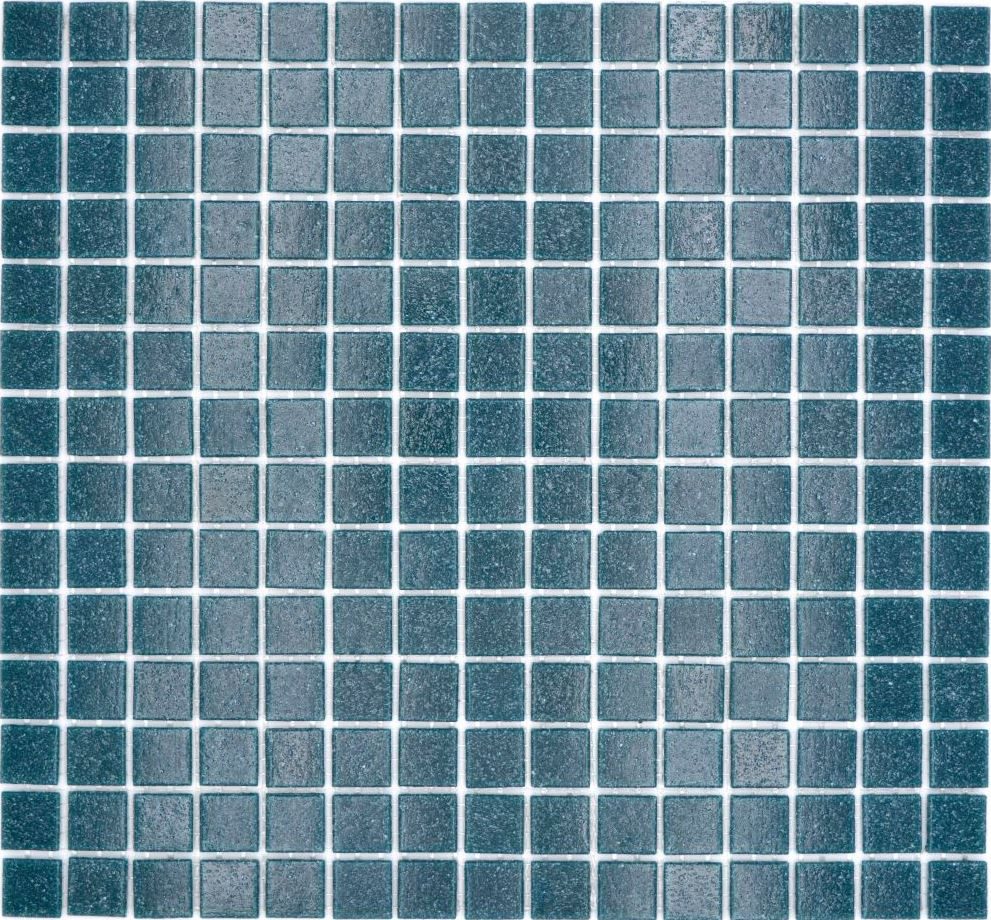 Mosani Mosaikfliesen Glasmosaik Mosaikfliesen dunkel petrol glänzend / 10 Mosaikmatten