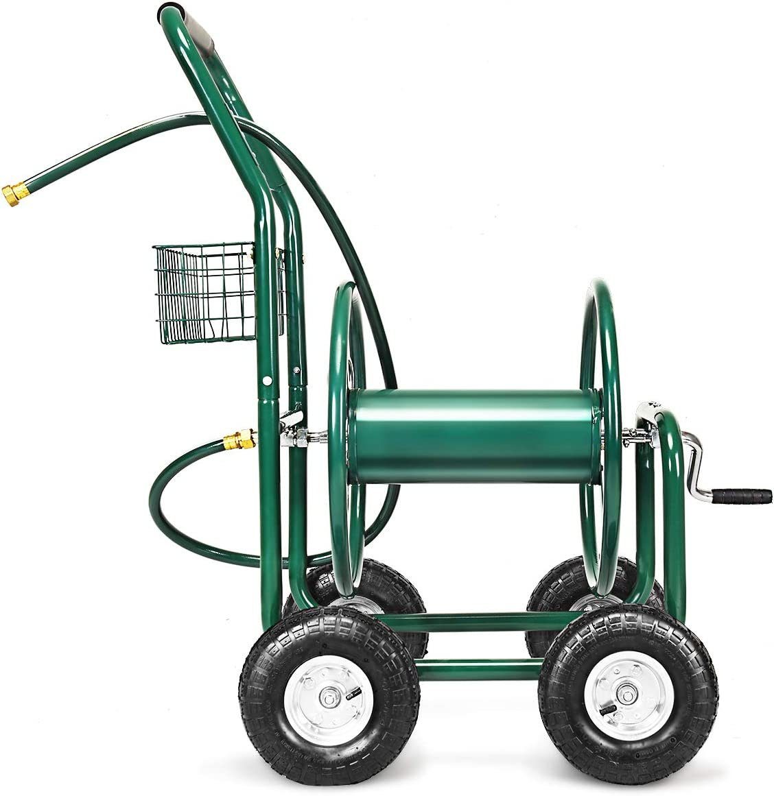 KOMFOTTEU Schlauchwagen Gartenschlauch, mit 189cm Schlauch, Eisen