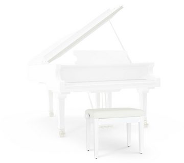 Classic Cantabile Klavierbank Pianobank Modell D - Höhenverstellbar von 47,5 - 55,5 cm (Hochwertiger Klavierhocker, 1-St., Sitzfläche: 55 x 35 cm), 4-fache Kreuz-Mechanik