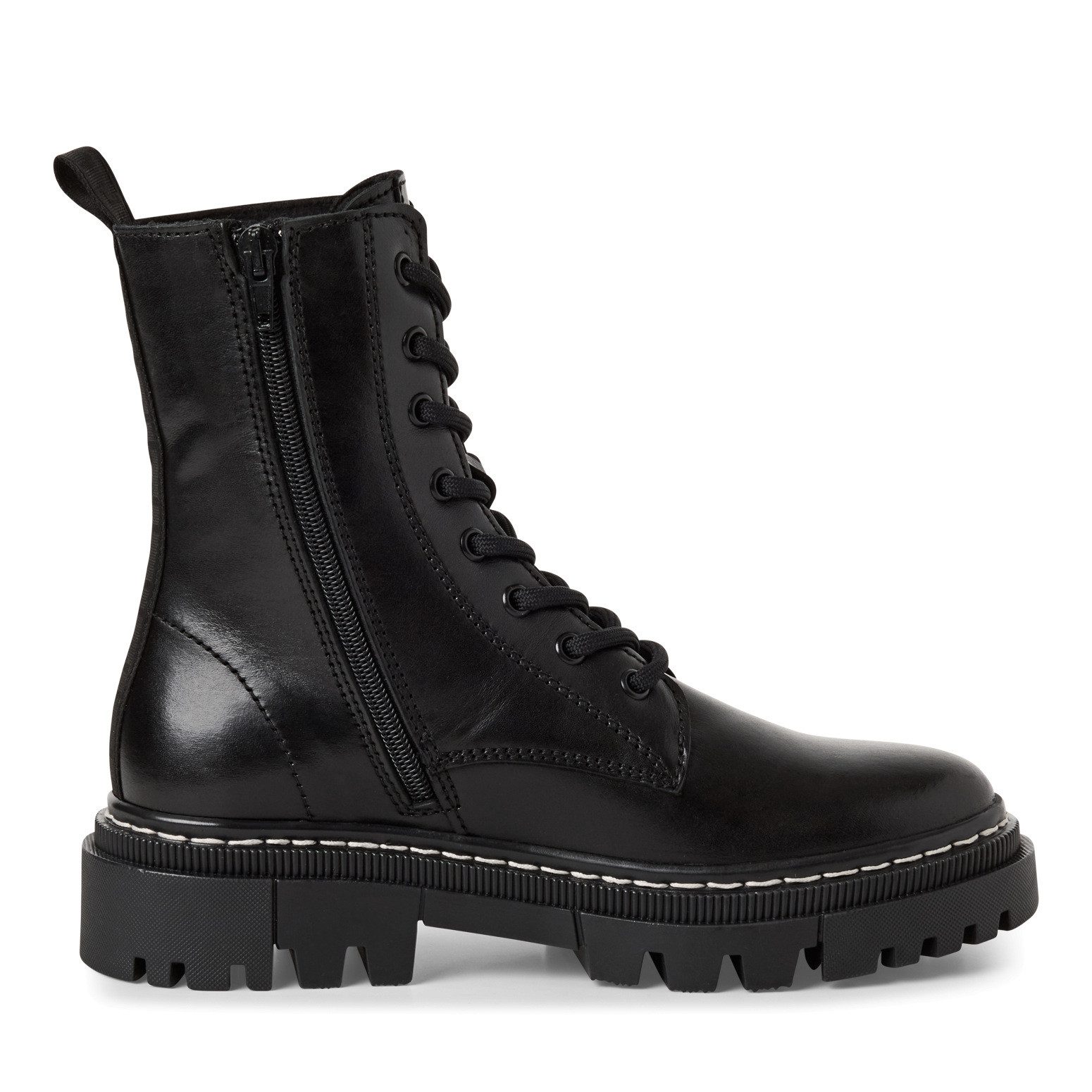 Tamaris Schnürstiefelette Schnürboots mit Logoprägung am Schaft, Stiefelette mit Reißverschluss – Bild 5 von 5