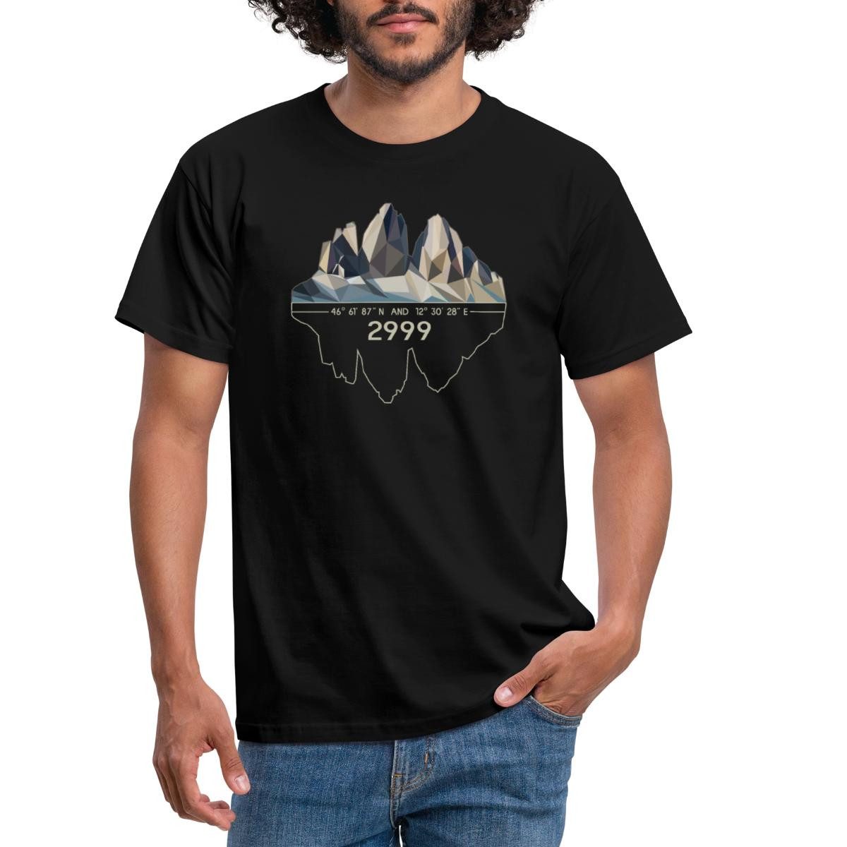 Spreadshirt T-Shirt Dolomiten Drei Zinnen Südtirol Bergsteigen Geschenk Män günstig online kaufen