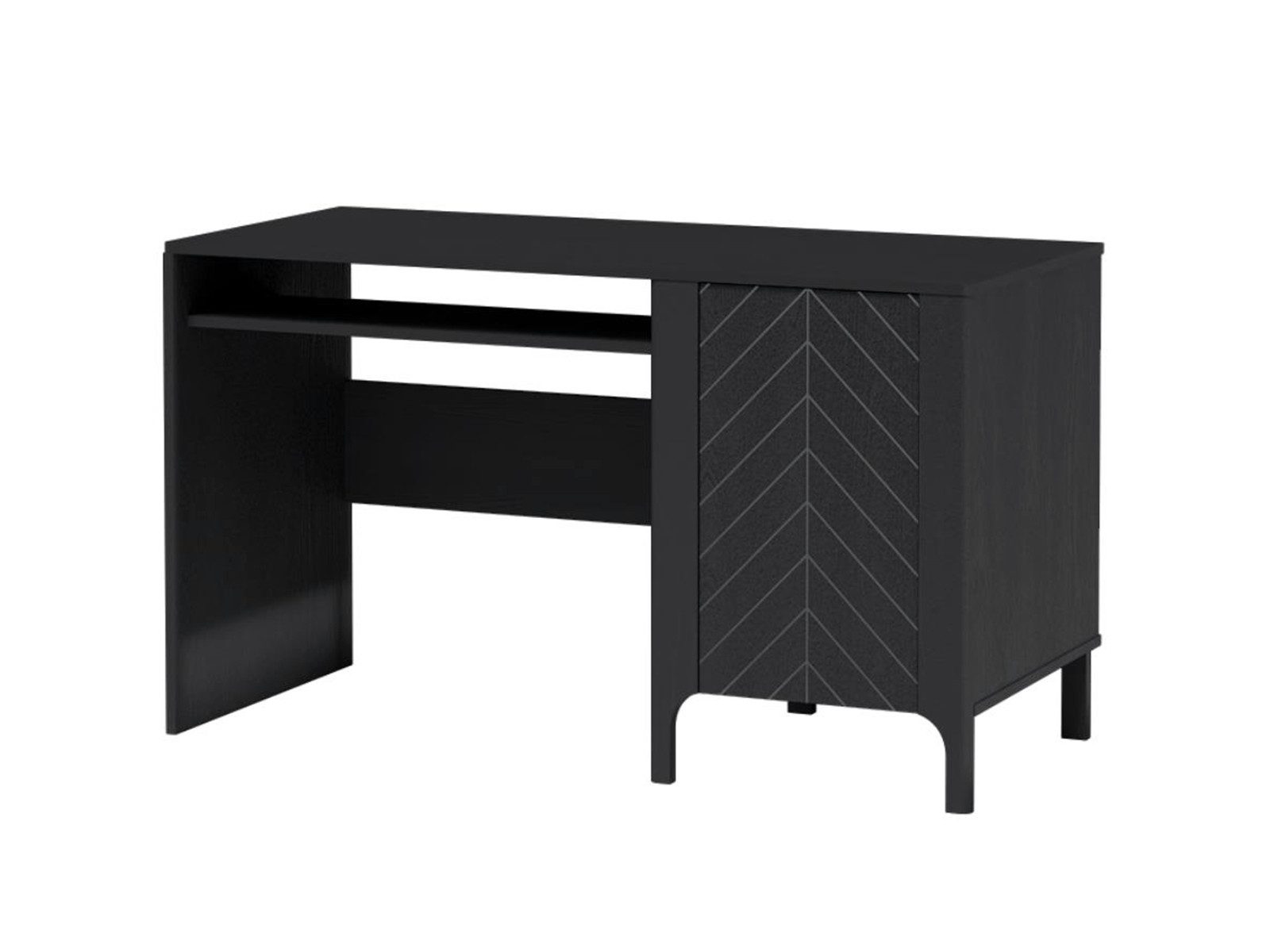 Compleo Schreibtisch Kaschmir oder Schwarz Holz, Modern Design, ideal für das Büro