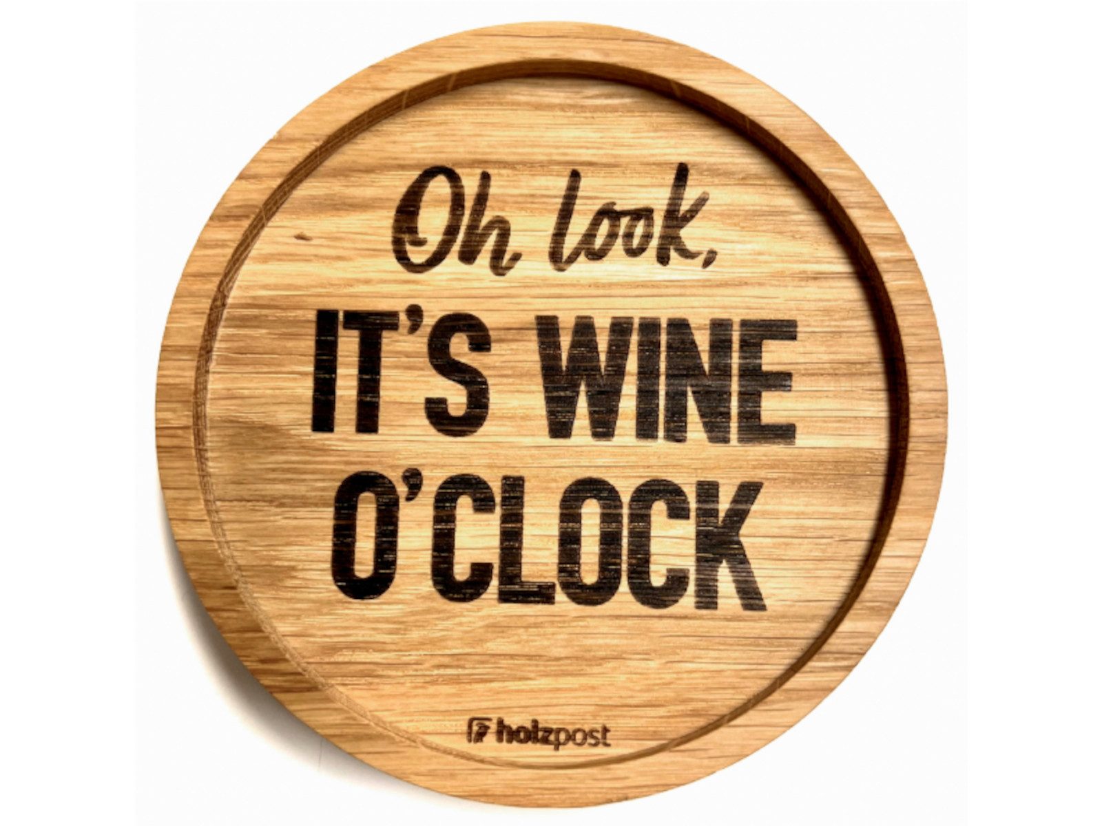 holzpost GmbH Platzset Подставки oh Look Eiche 11,2cm