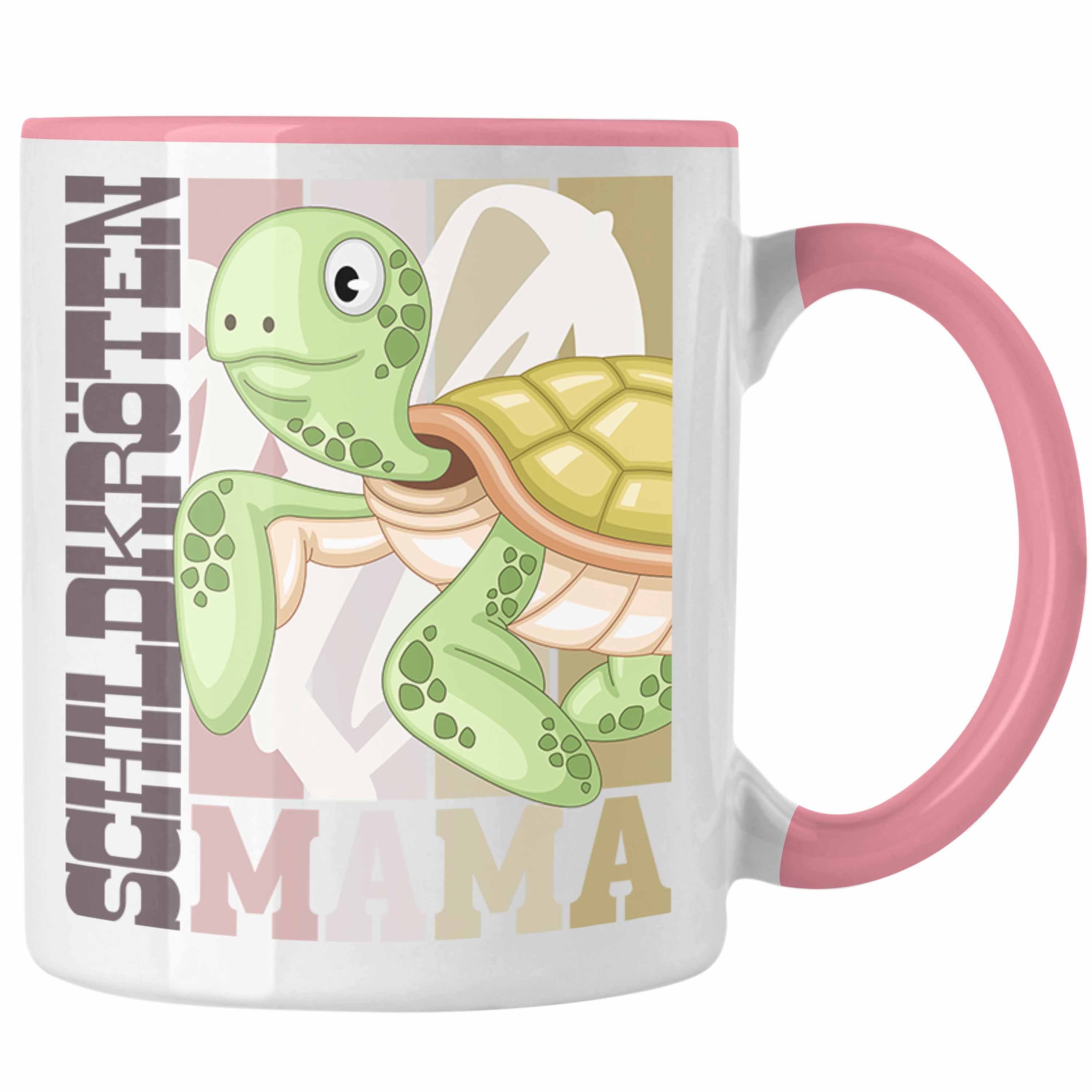 Trendation Tasse Trendation - Schildkröten Mama Tasse Geschenk für Schildkröten Besitze Rosa