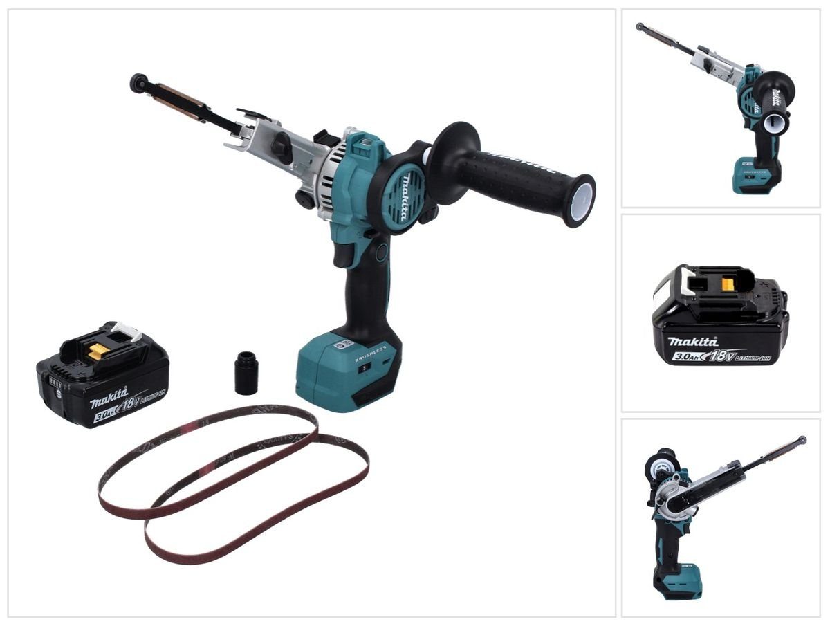 Makita Bandschleifer DBS 180 F1 Akku Bandfeile 18 V 9 x 533 mm Brushless + 1x Akku 3,0 Ah