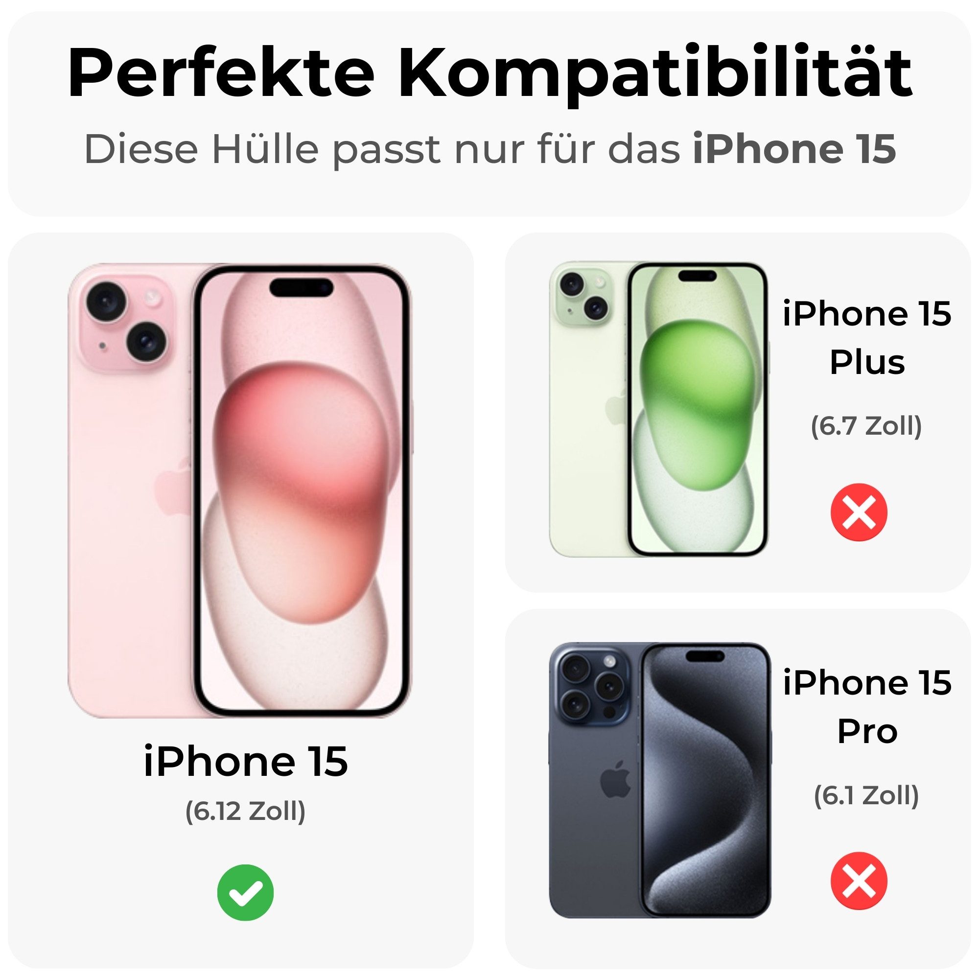 betterfon Handykette mit Portemonnaie für iPhone -Handyhülle Kartenfächern, Hände frei – mit Silikonhülle & Schnur für flexiblen Alltag