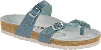 Birkenstock Birkenstock Mayari mermaid aqua smooth leather 1012863 Pantolette