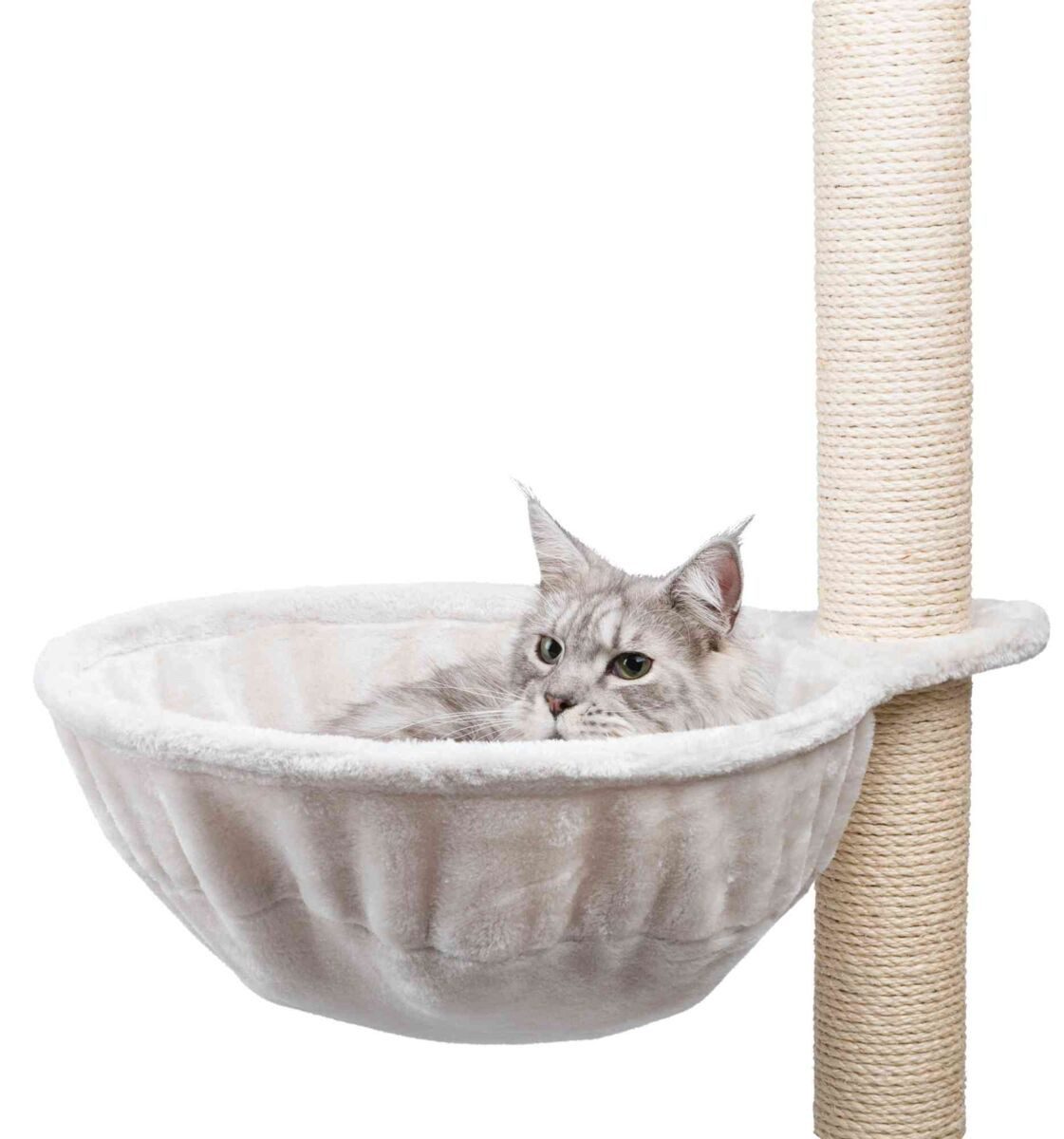 TRIXIE Kratzbaum-Liegemulde Kuschelsack XXL für Kratzbäume, extra-strong - lichtgrau - ø 45 cm