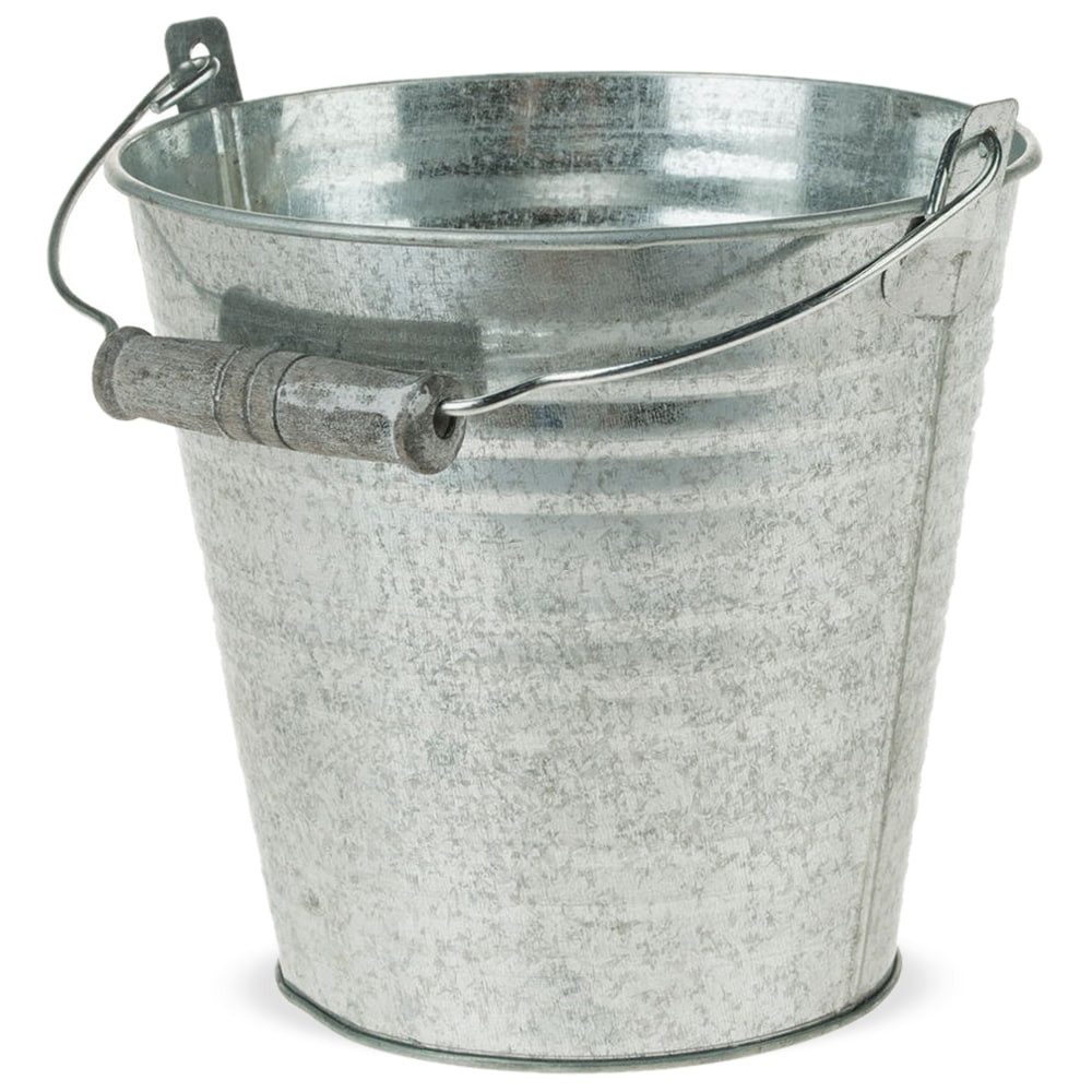 matches21 HOME & HOBBY Blumentopf Zinkeimer Henkel Rillen Pflanzeimer Pflanzgefäße Ø 11-16 cm (1 St). € 7,99