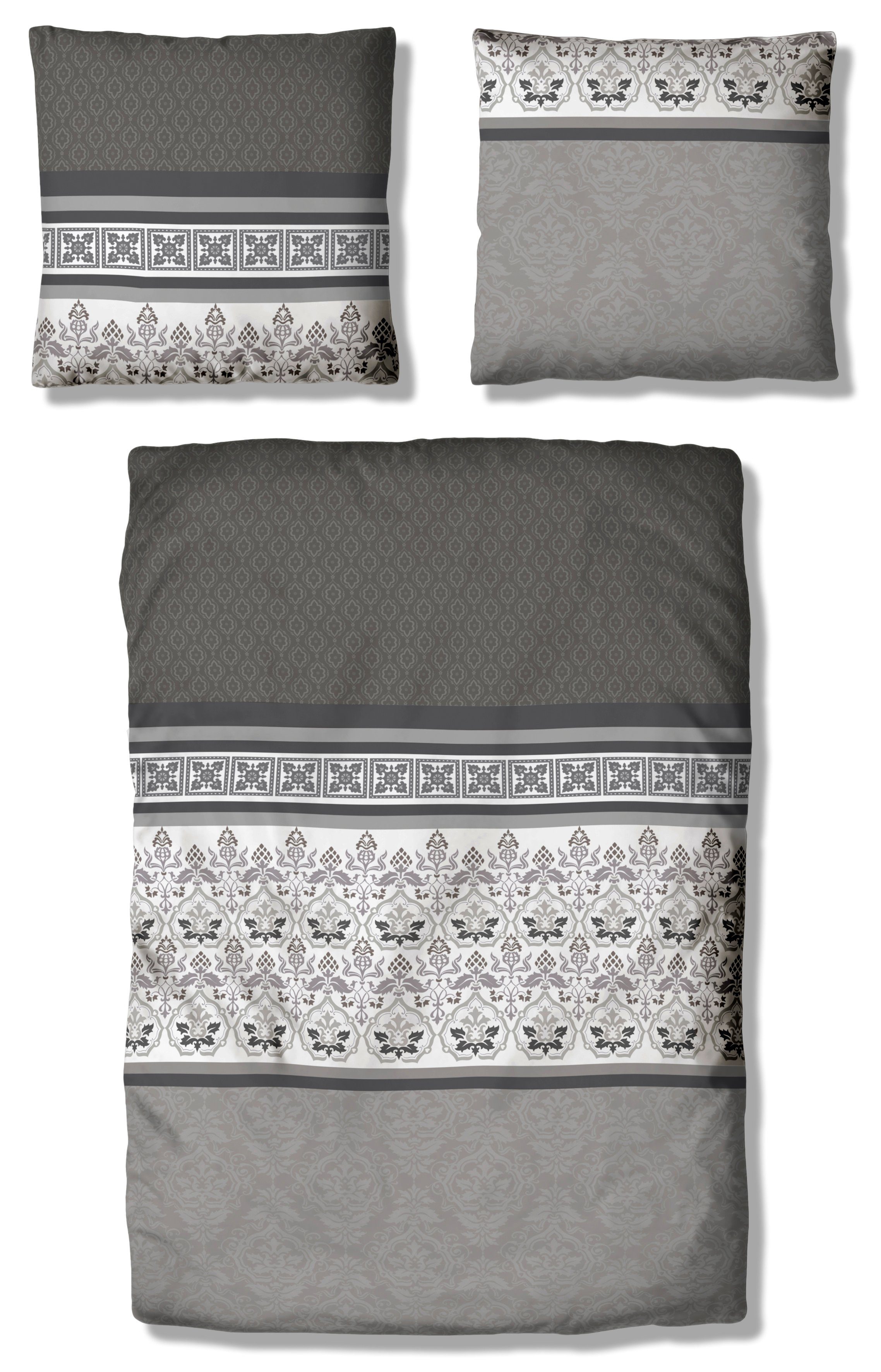 OTTO home Bettwäsche Cremona in Gr. 135x200, 155x220 cm u.a. Bettwäsche-Set mit Ornamenten, Polycotton recycelt, 2 teilig, romantische Bettwäsche in verschieden – Bild 2 von 5