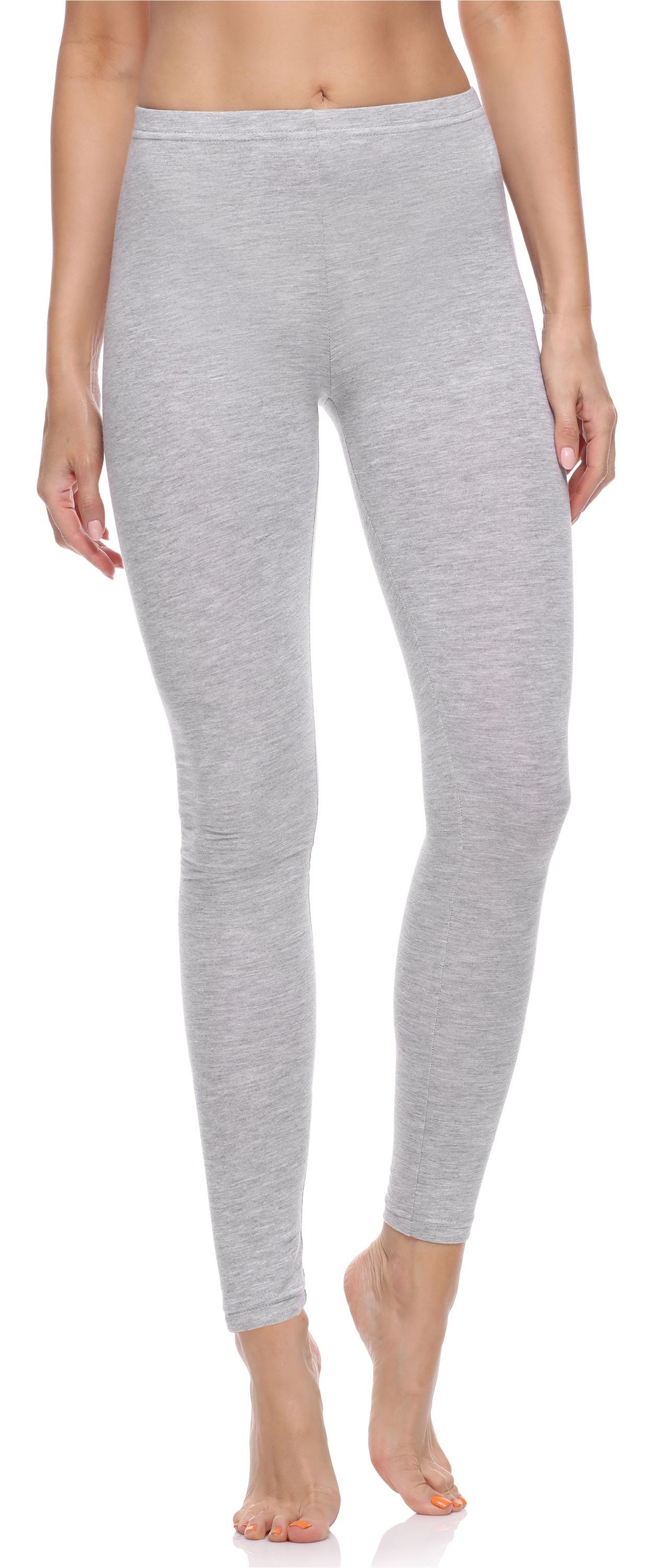 Merry Style Leggings Damen Hosen lang aus Baumwolle MS10-198 (1-tlg) elastischer Bund, eng