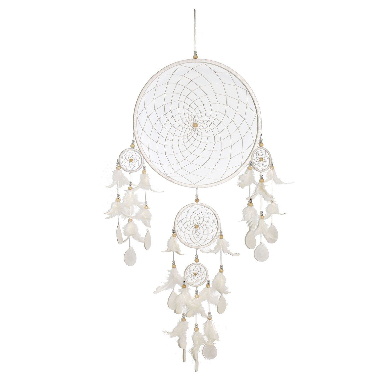 mitienda Fensterdekoration Fensterdeko Traumfänger weiß 32cm günstig online kaufen