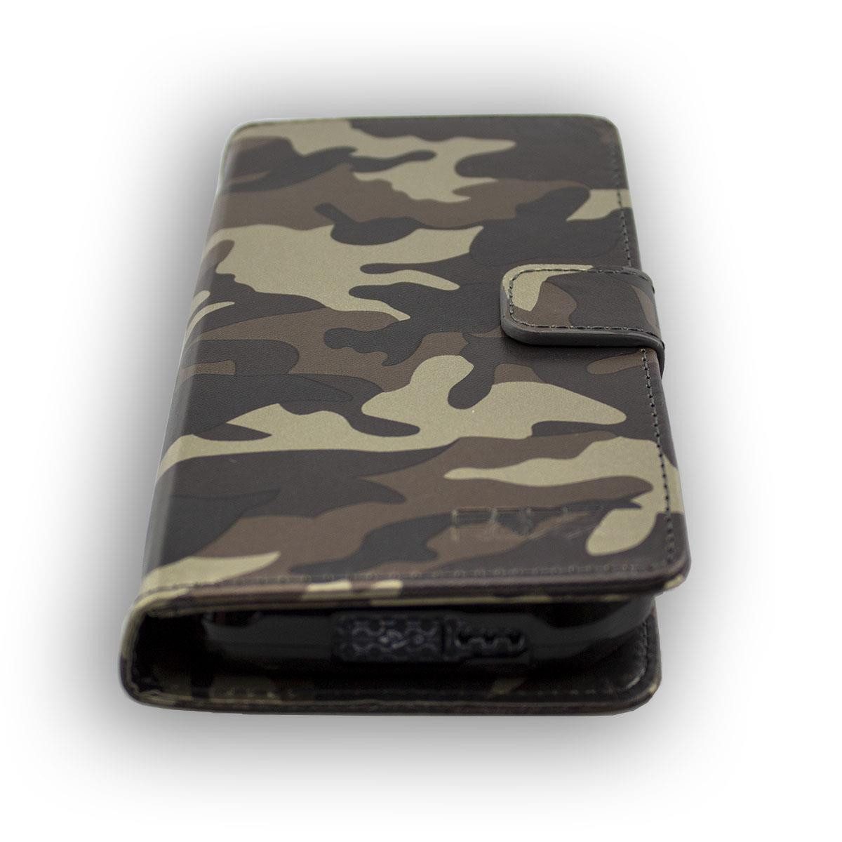 caseroxx Handytasche caseroxx Handytasche Bookstyle-Case für Cat S41, camouflage (Einzelartikel, 1-tlg., Bookstyle-Case), mit Kreditkartenfächern
