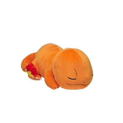 Jazwares Plüschfigur Pokémon Glumanda schlafend Plüsch 45 cm (1-St)