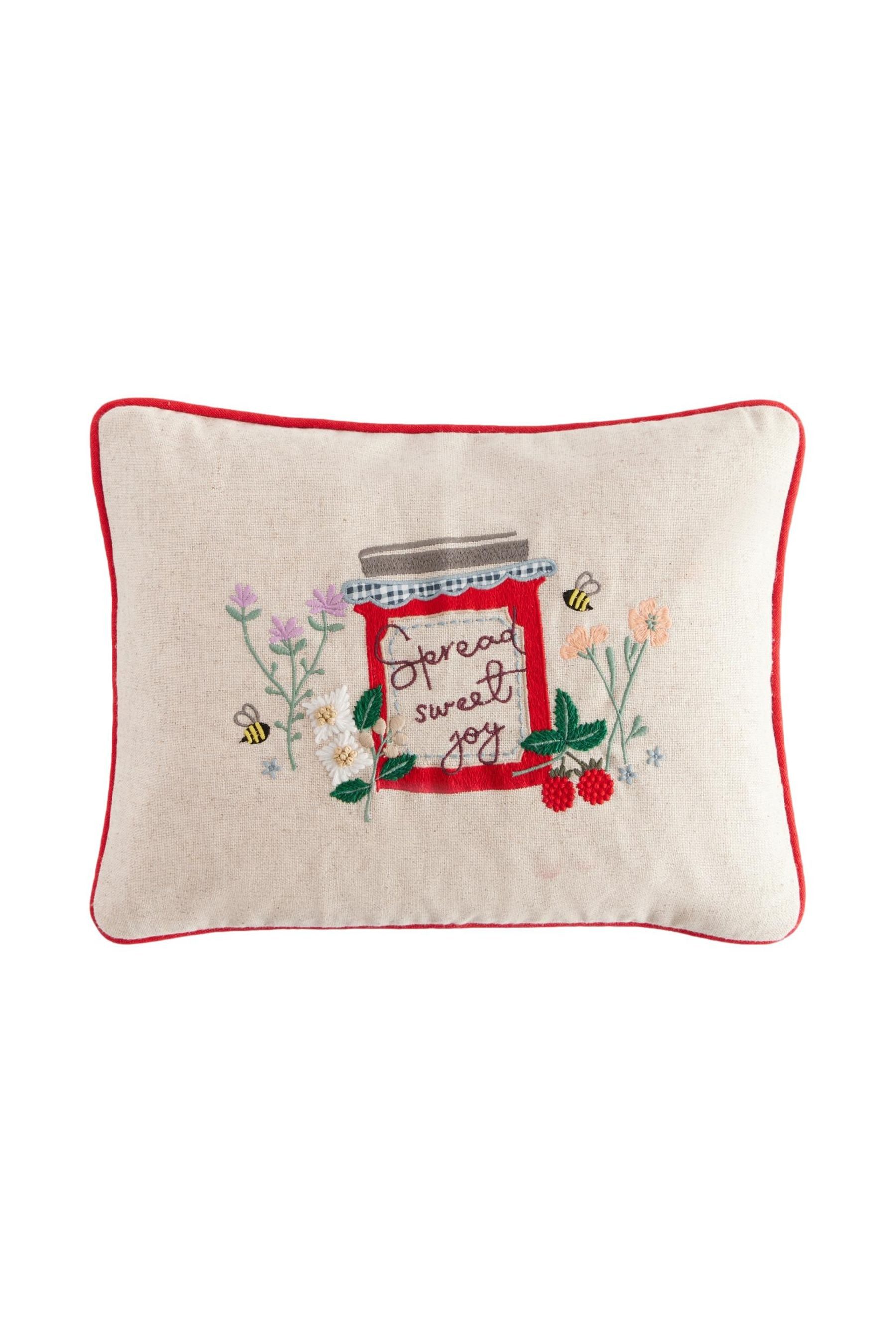 Dekokissen Kissen mit Slogan, Spread Sweet Joy