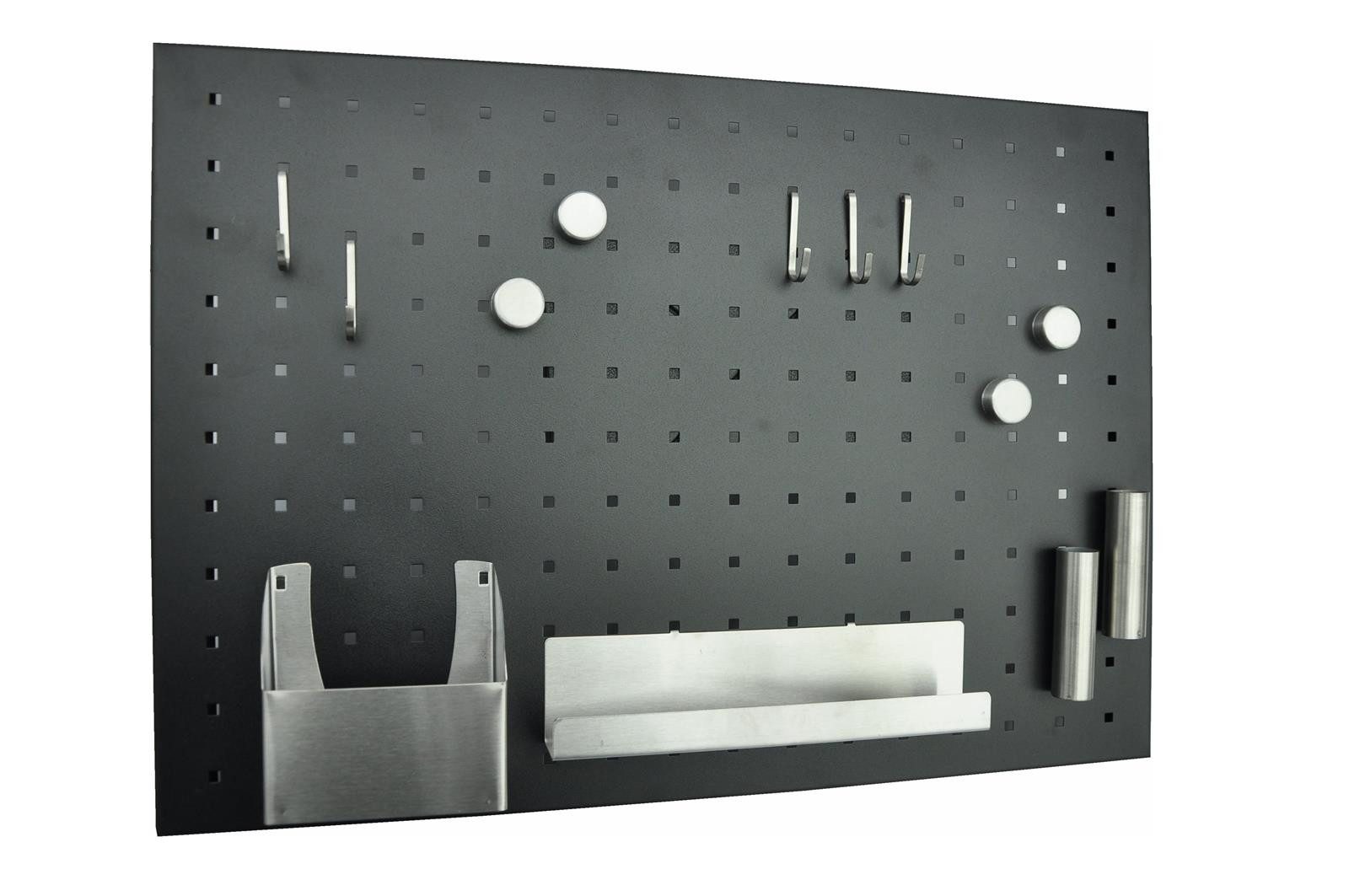 dazikemo Magnettafel Magnettafel Memo-Board Stahl matt schwarz