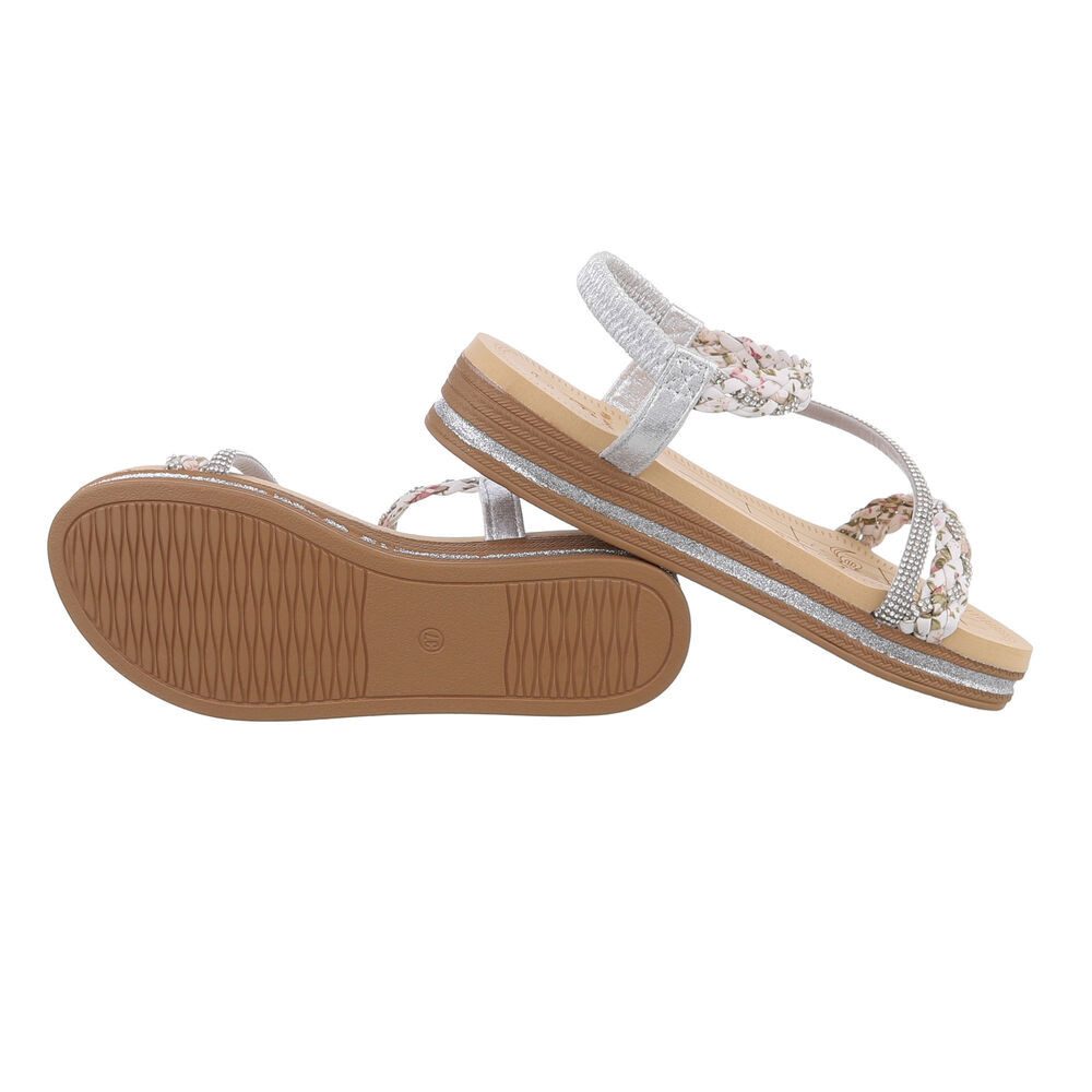 Ital-Design Damen Freizeit Riemchensandalette (86017025) Keilabsatz/Wedge günstig online kaufen