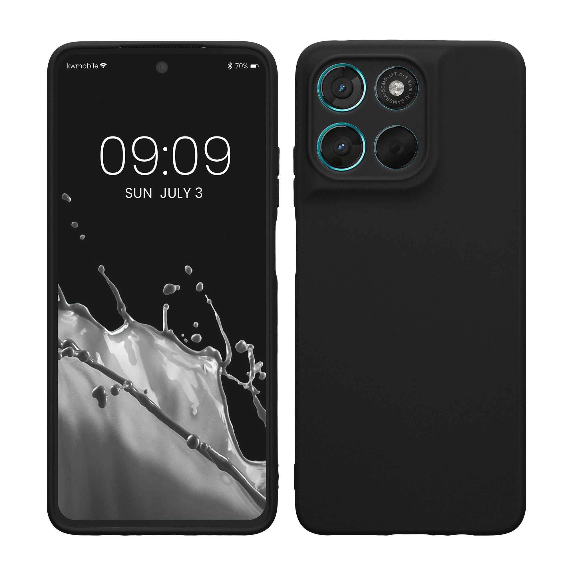 kwmobile Smartphone-Hülle Handyhülle für Motorola Moto G57 Power / Moto G67 Power Hülle, Weiches Handy Silikon Case - Schutzhülle Cover