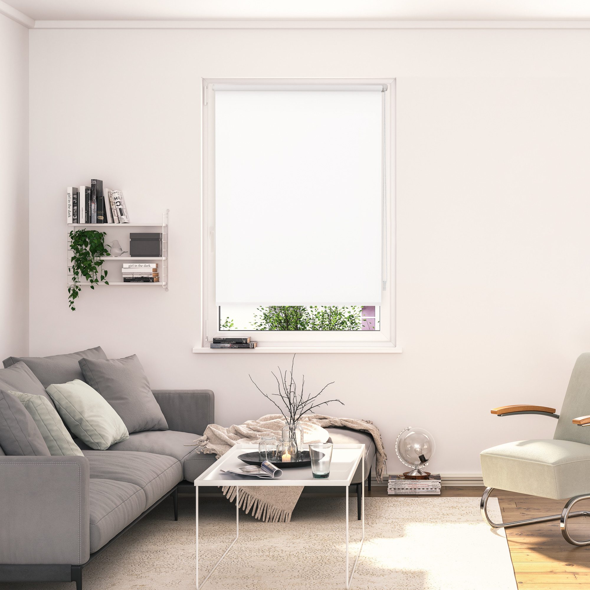 Rollo Klemmfix, ohne Bohren, LICHTBLICK ORIGINAL, blickdicht, mit Bohren/ohne Bohren, freihängend, Klemm- oder Schraubmontage, Thermofunktion, Lichtdurchlässig, Klemmbar, Energiesparend