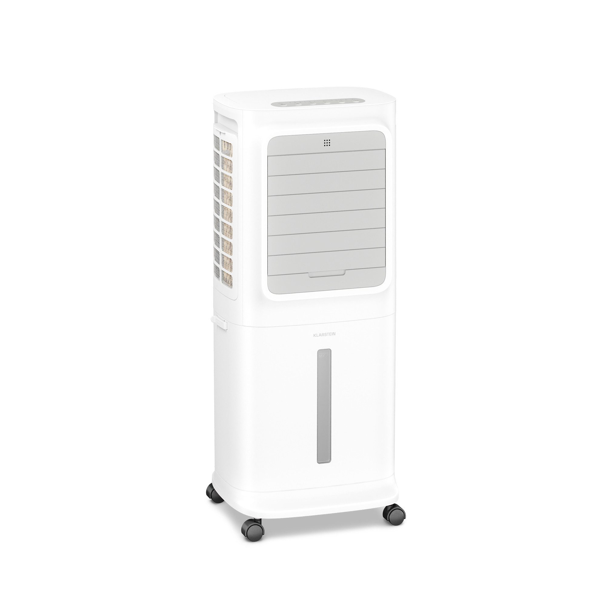 Klarstein Ventilatorkombigerät Breezcube Smarter Ventilator, Air Cooler mobil mit App u Nachtmodus 340 m³/h ohne Abluftschlauch