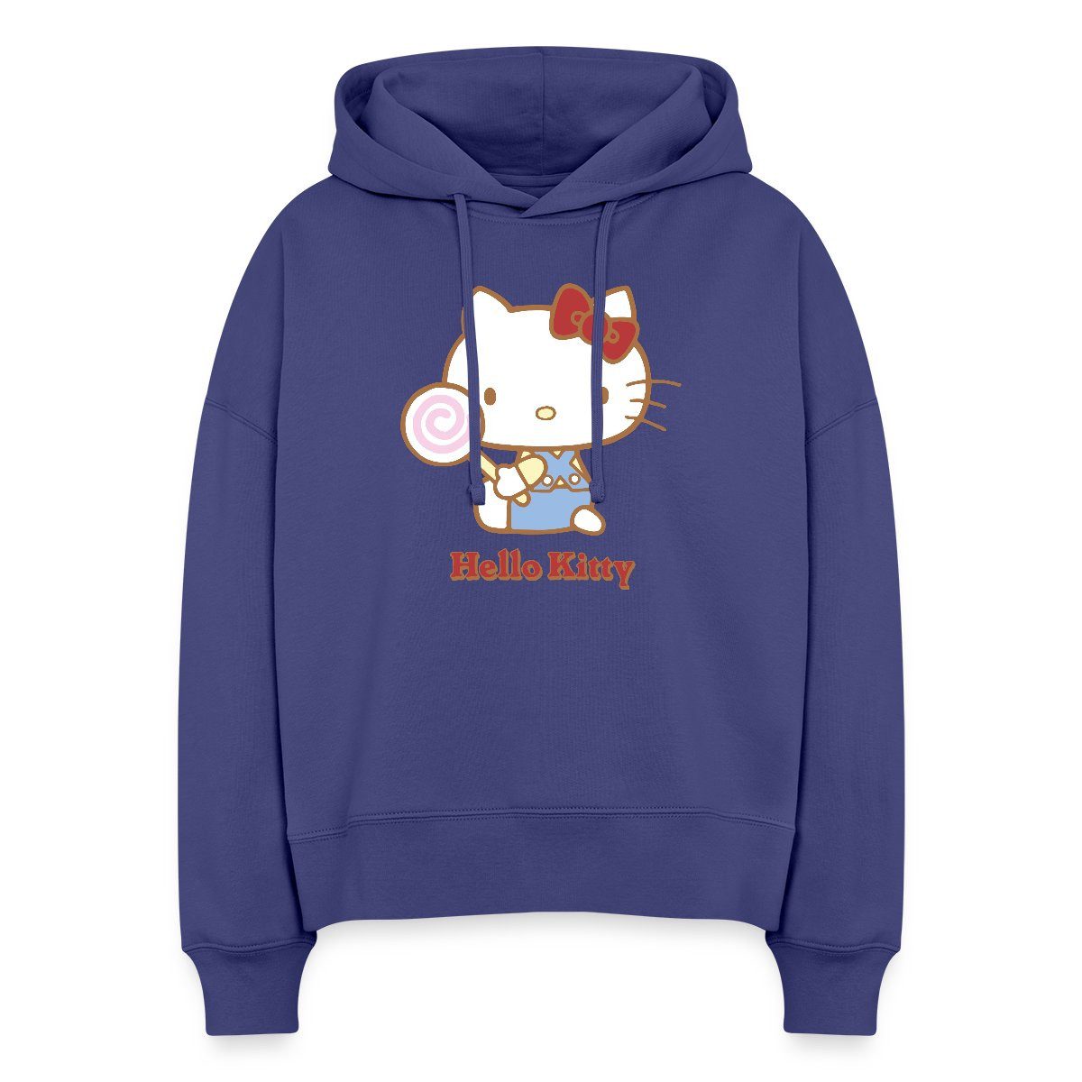 Hoodie Hello Kitty Mit Lollipop Frauen Boxy Organic Hoodie