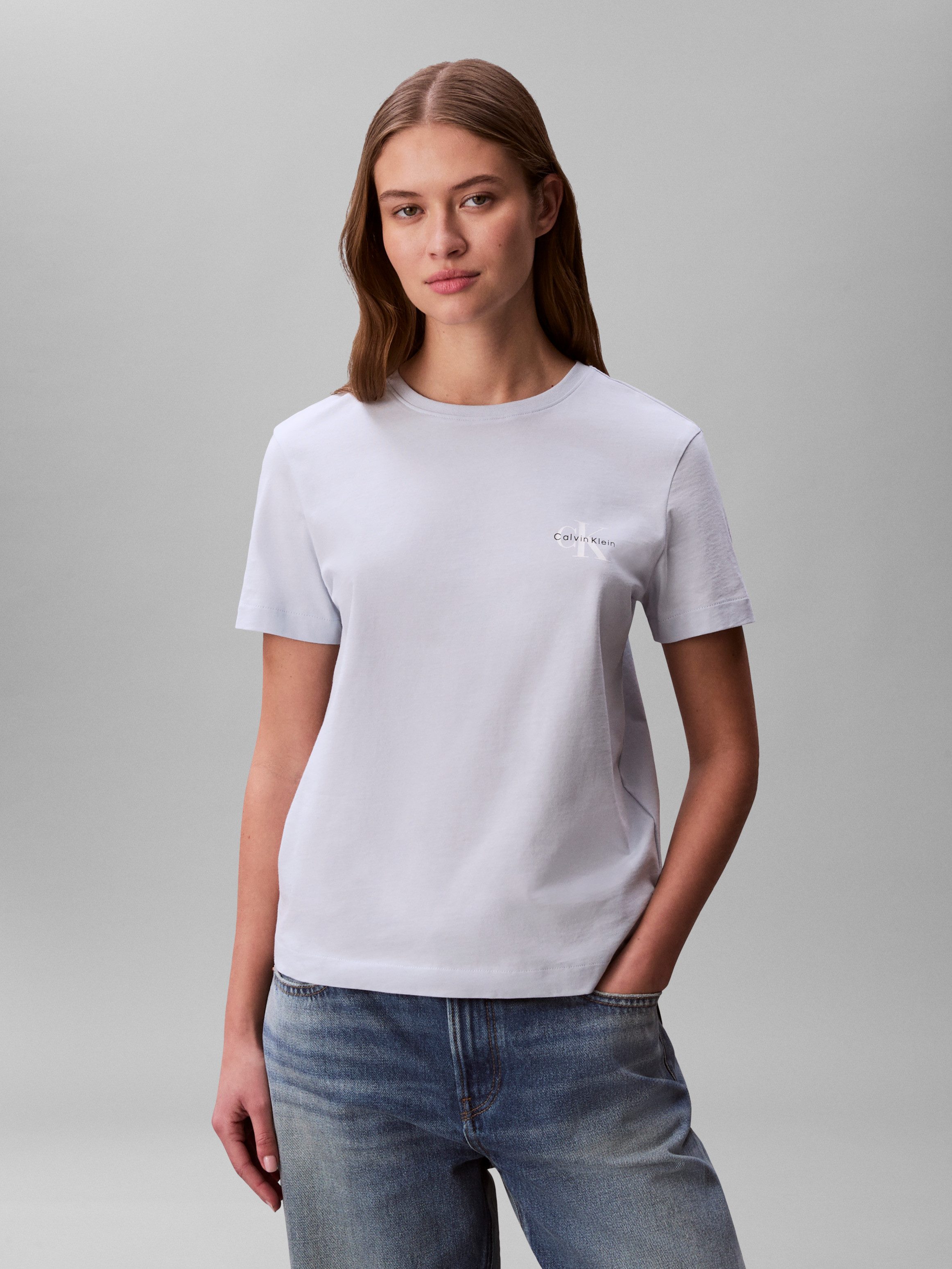 Calvin Klein Jeans T-Shirt MONOLOGO CN 2 PACK TEE (Packung, 2-tlg., 2er-Pack), Logoschriftzug