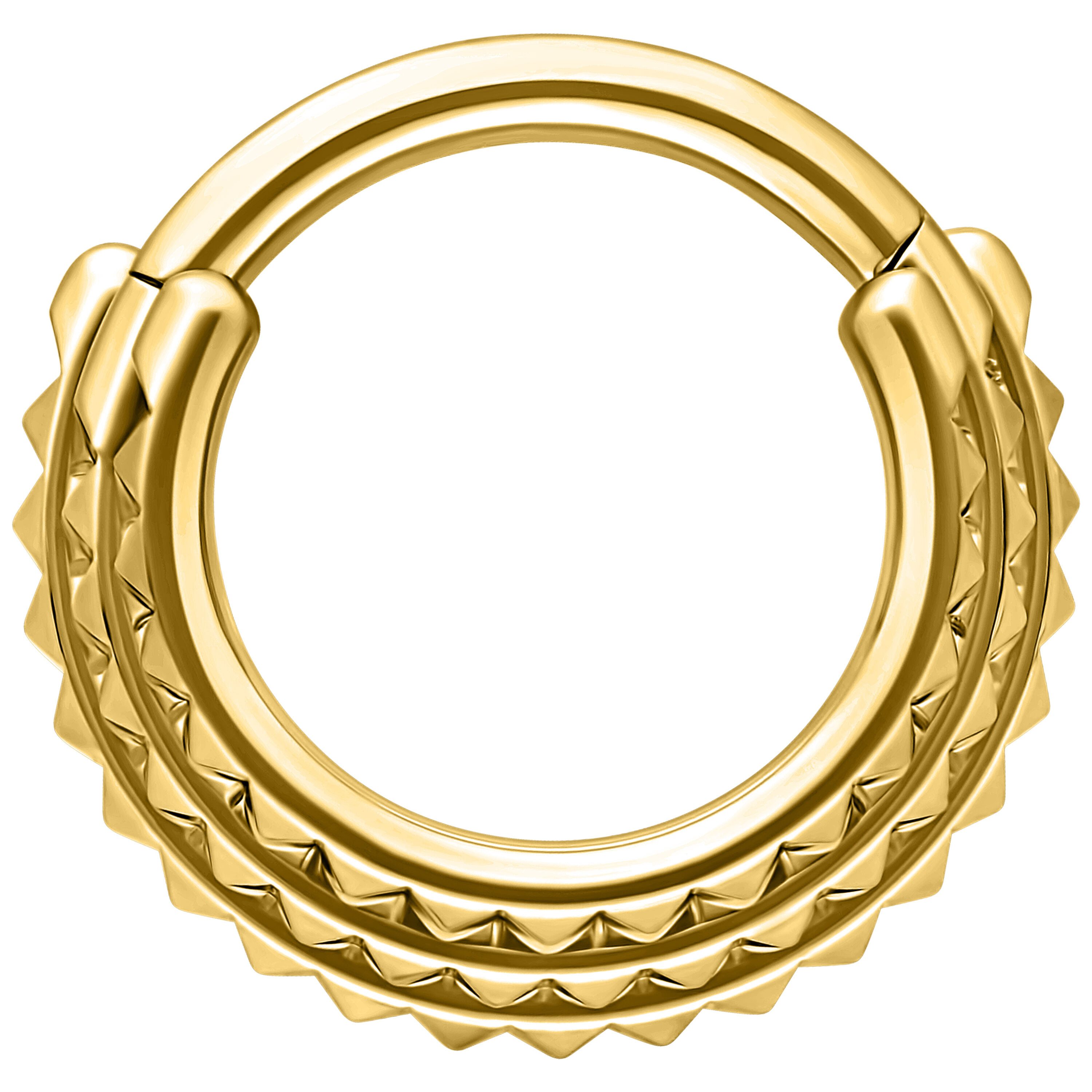 Nasenpiercing Triple Spike Hinged Septum Clicker für Ohr, Nase, 1 Stück