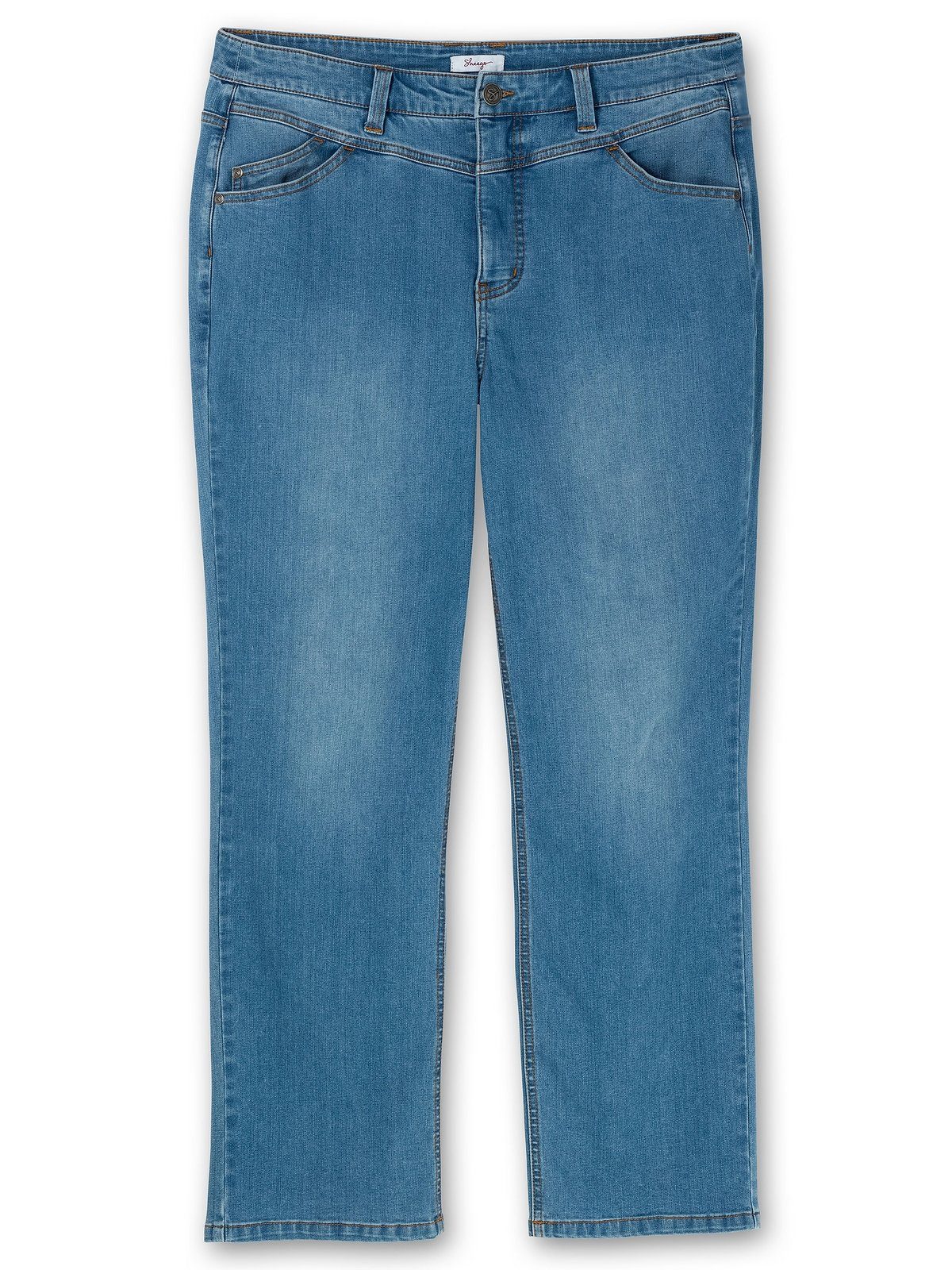Denim Bodyforming-Effekt Große blue mit Sheego Größen Stretch-Jeans