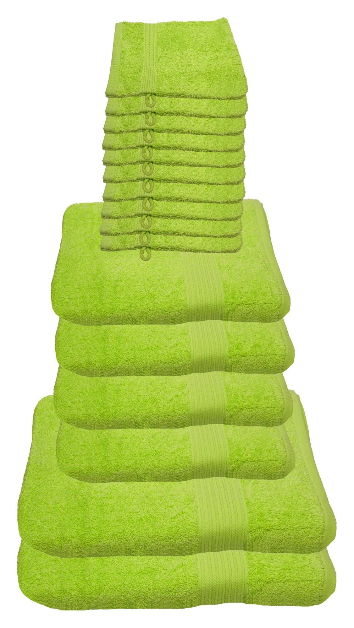 Julie Julsen Handtücher 16-Handtücher-Limette, Baumwolle (16-St) günstig online kaufen