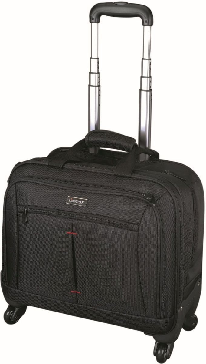 Reisetasche Business Laptop Trolley Star 44x42x23,5cm Nylon schwarz (3 Stück)