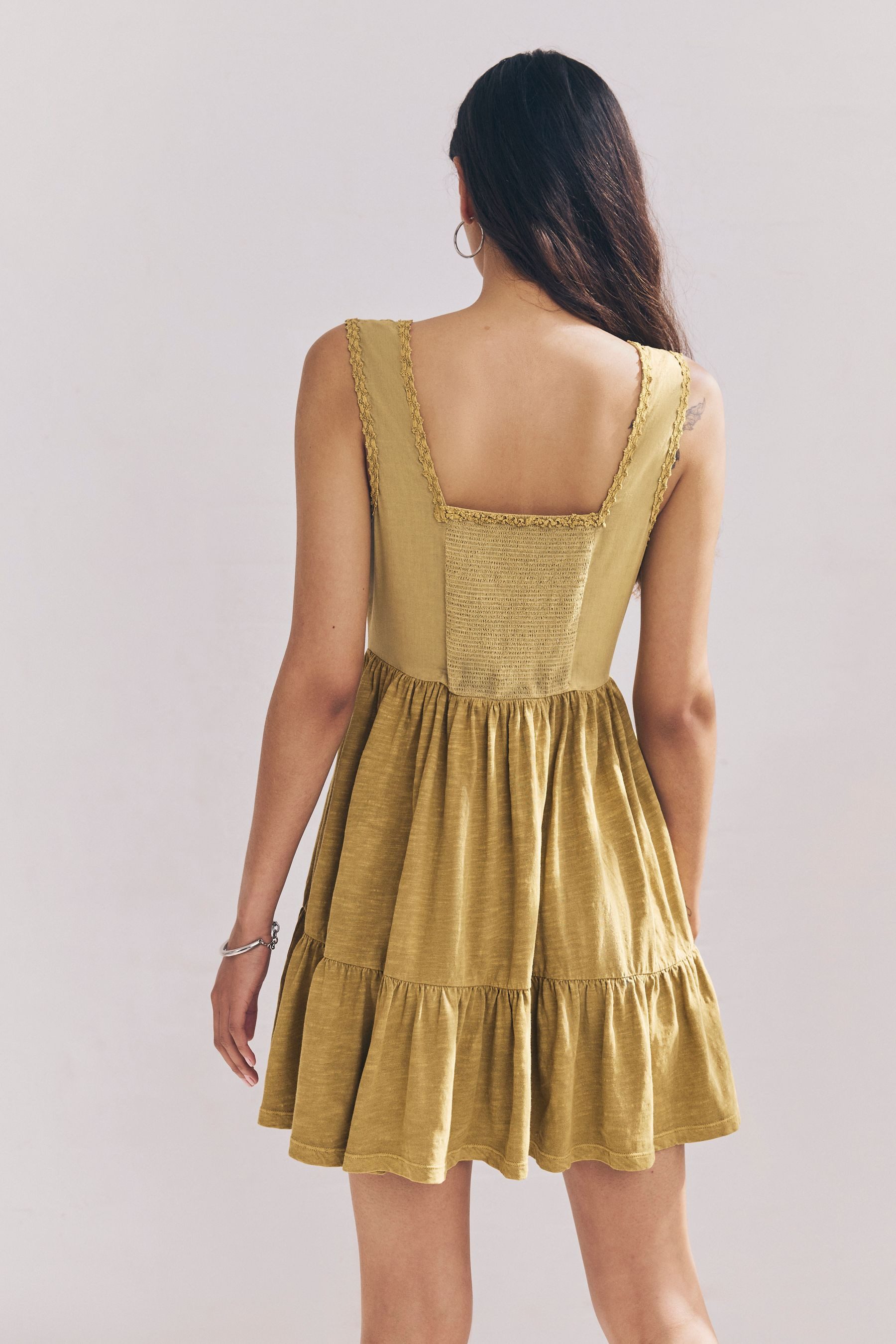 Next Jerseykleid Besticktes Korsettkleid aus 100 % günstig online kaufen