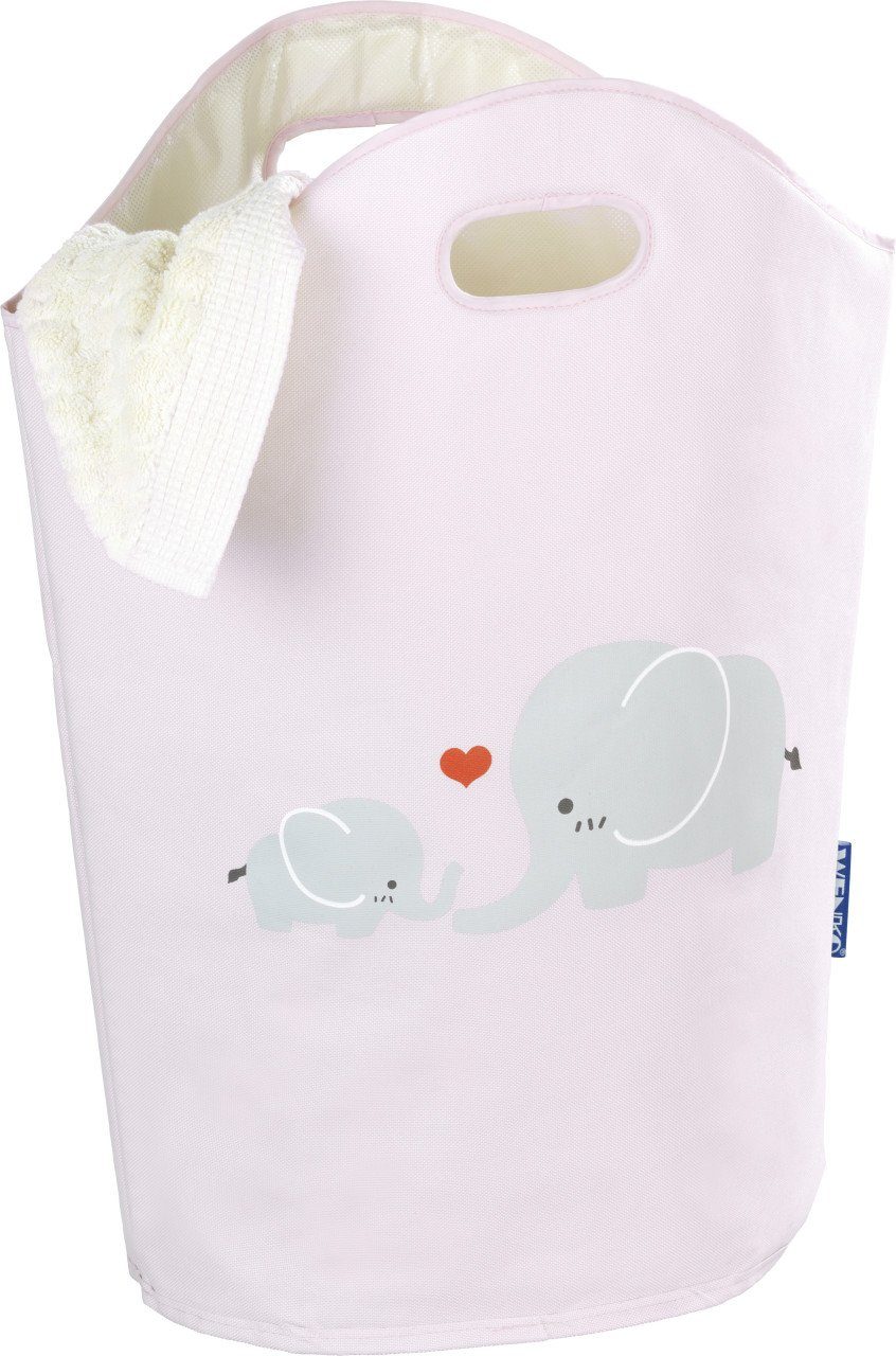 WENKO Wäschekorb Wenko Wäschesammler Kids Elli 24 l, rosa günstig online kaufen