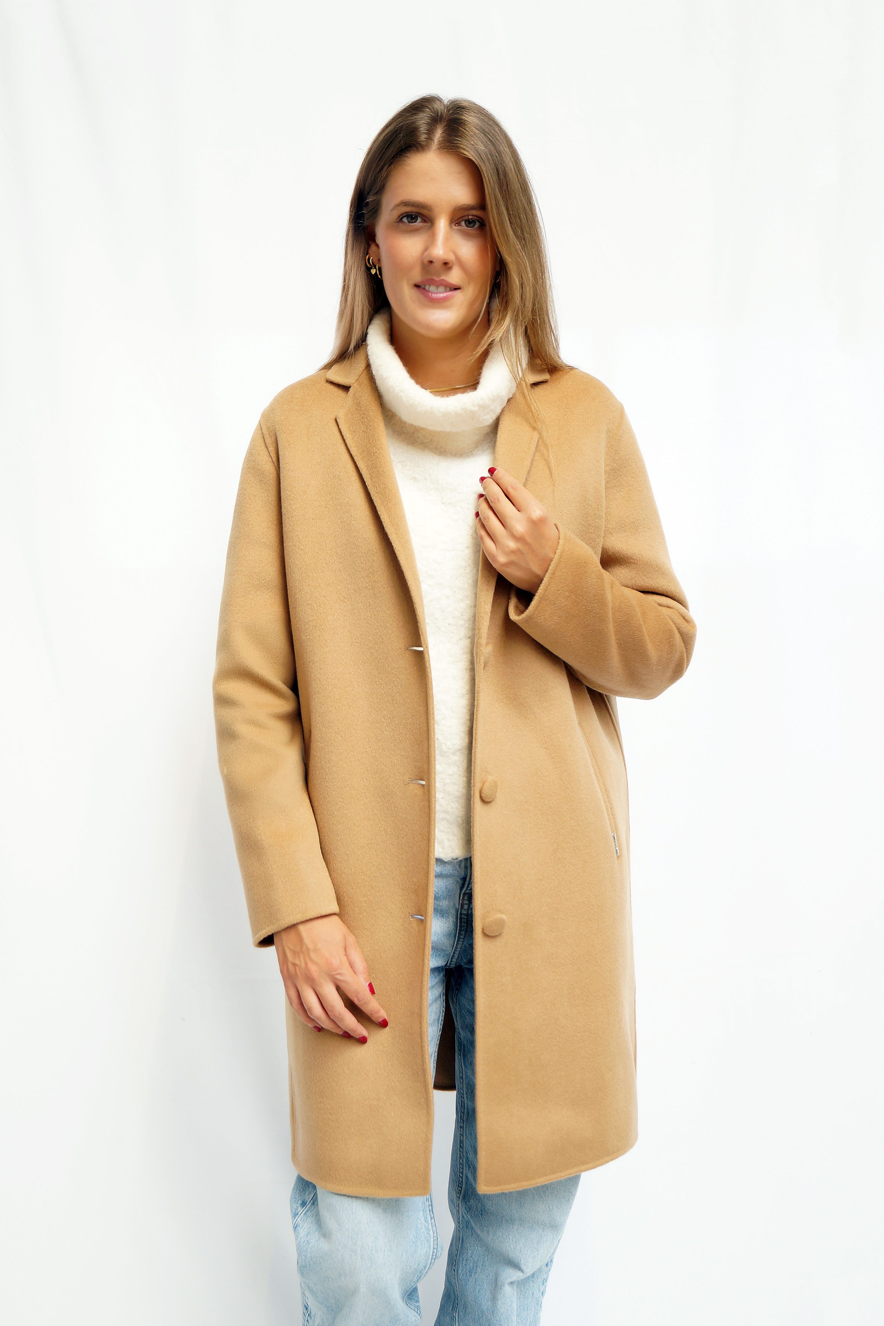 FUNK since 1776 Wollmantel elegant mit Reverskragen